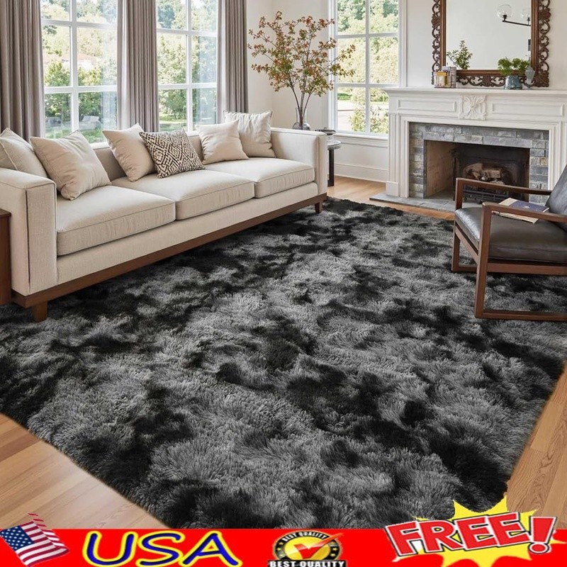 Soft Non-Slip Shaggy Area Rug Living Room Bedroom Easy Care Modern Design New