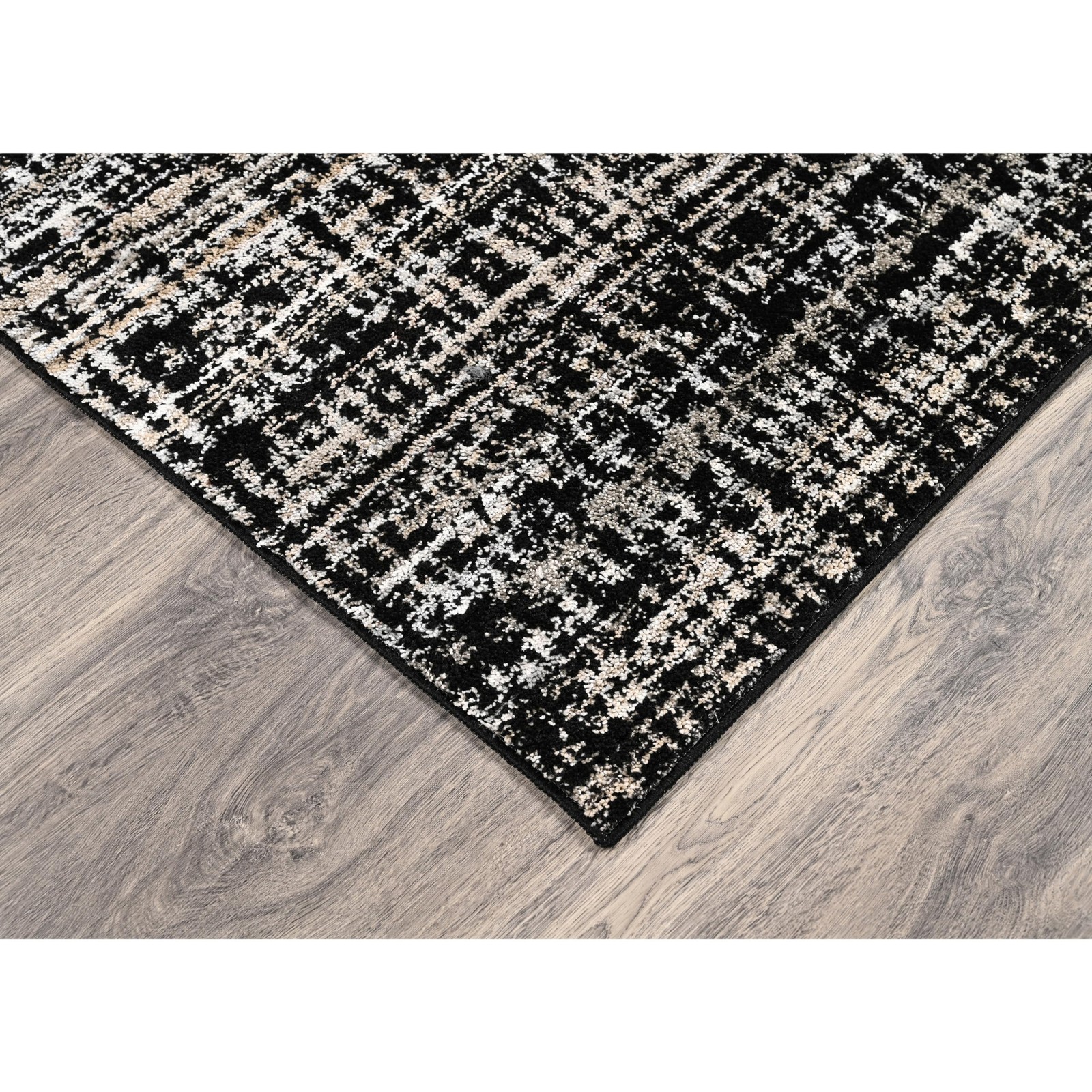 Garland Rug Rumba Indoor Floor Rug Area Rug Black/Earth Tones 5 Ft. X 7 Ft.