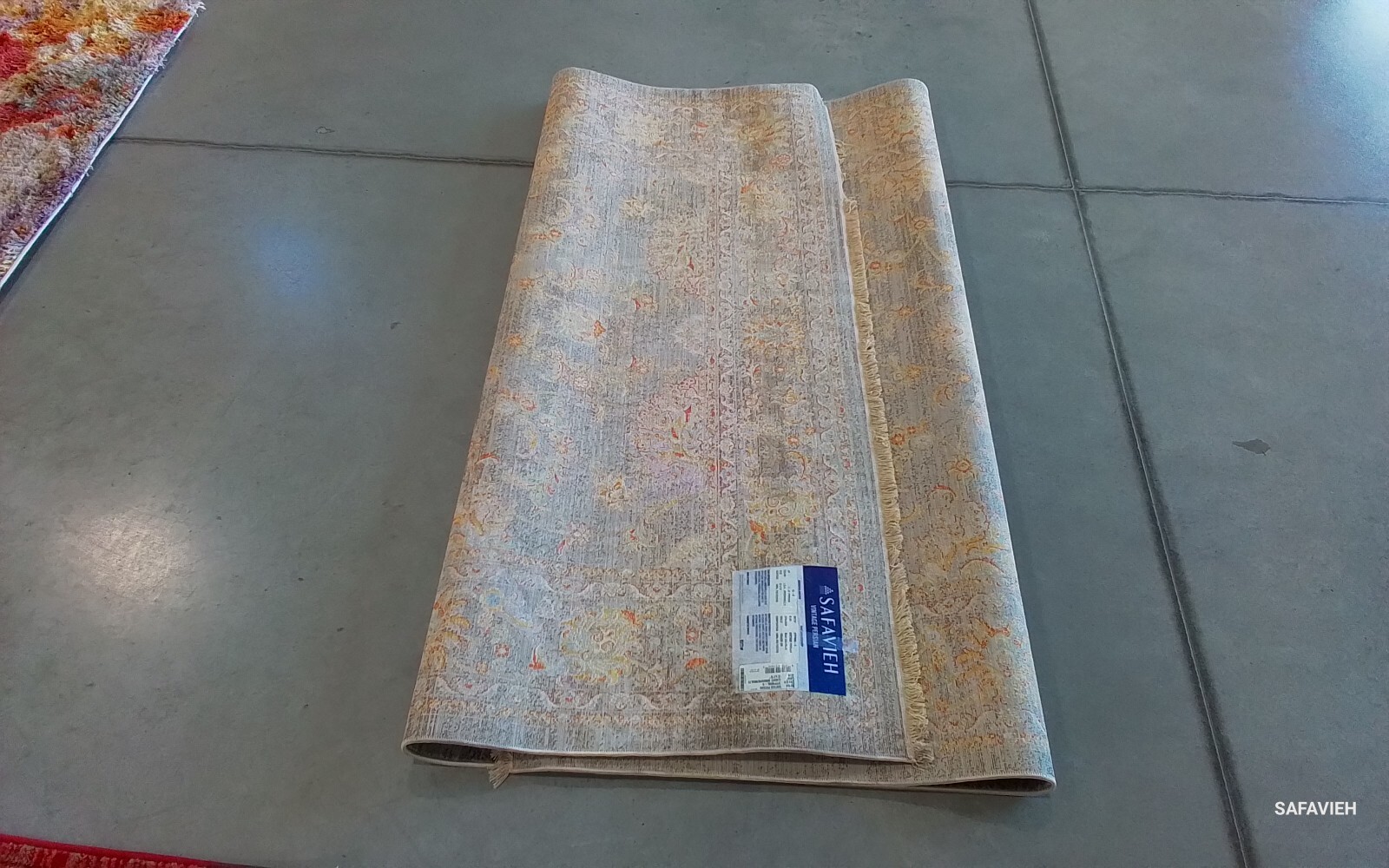 LIGHT BROWN / MULTI 5′ X 7′-6″ Back Stain Rug Reduced Price 1172761666 VTP469L-5