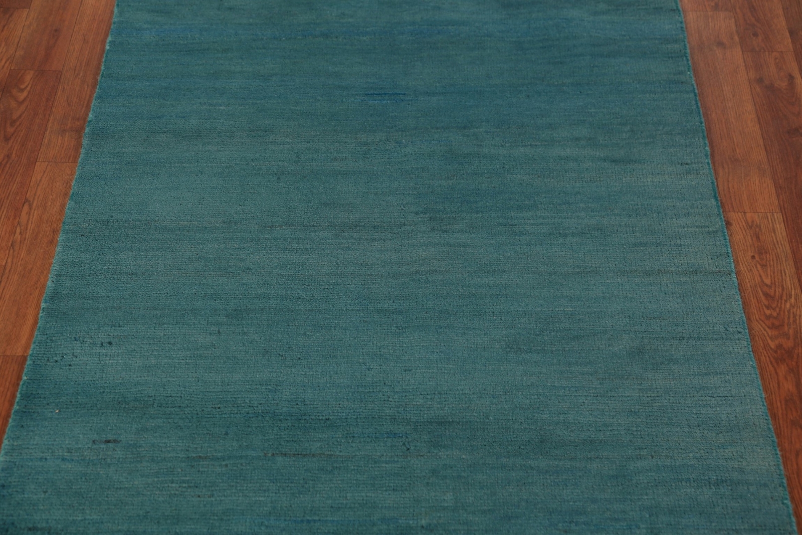 Classic Gabbeh Solid Blue Wool Modern Accent Rug – Timeless Beauty 3×6 ft
