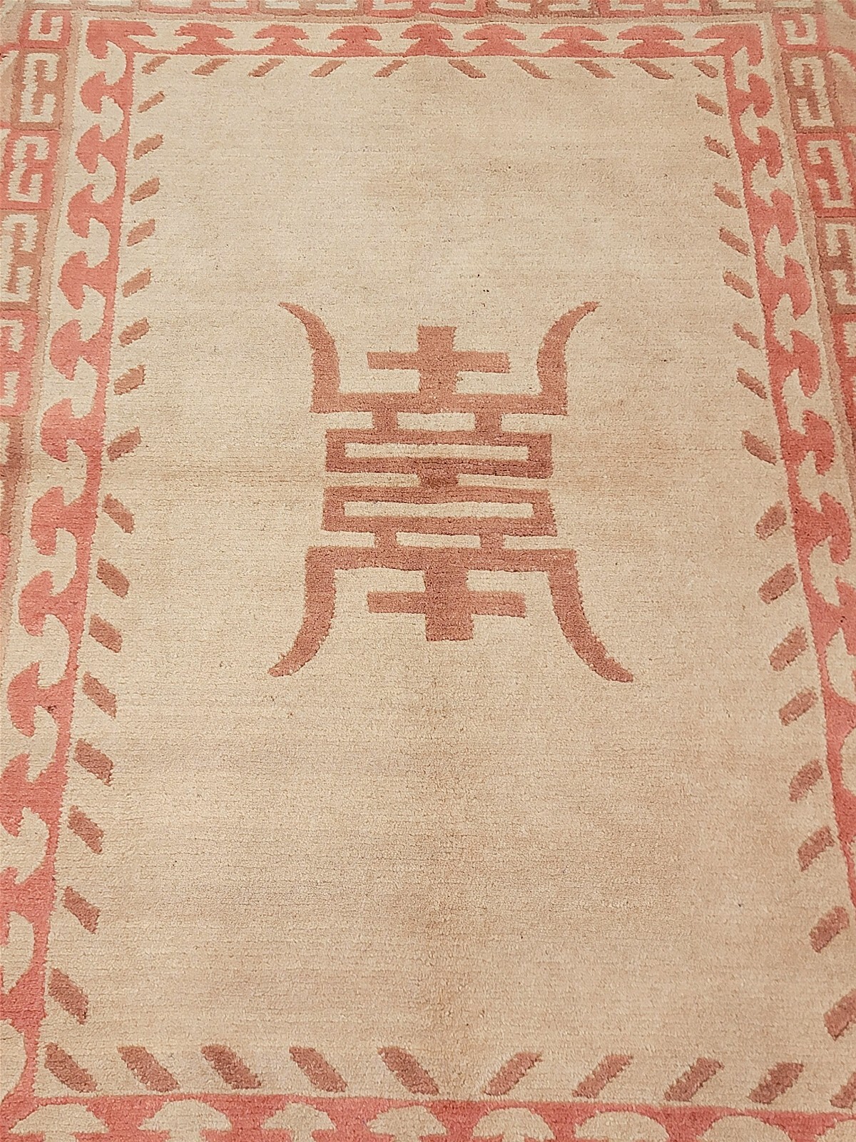 Tibetan 4’ x 6’ Oriental Hand-knotted Beige-brown Wool Area Rug