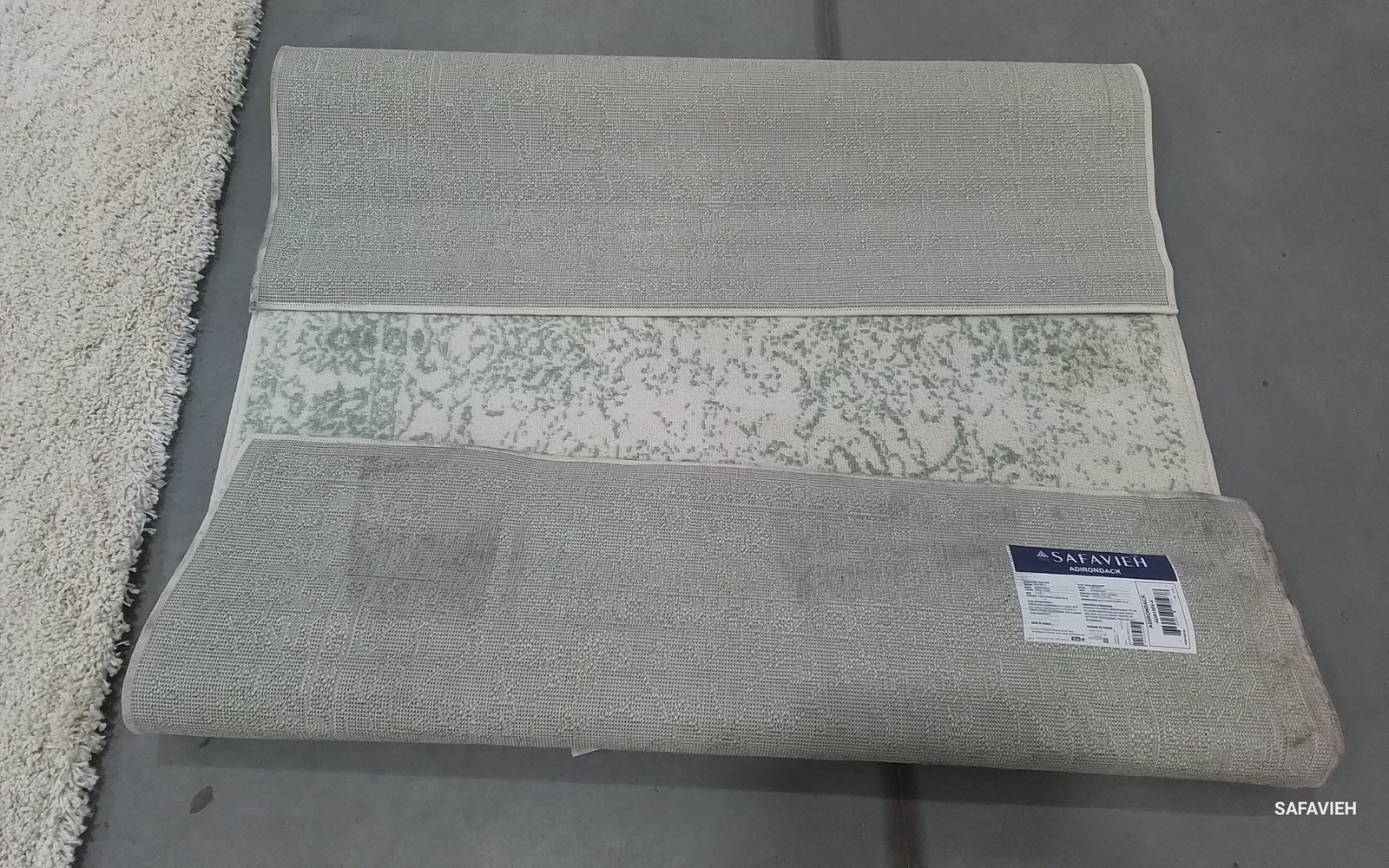 IVORY / SAGE 4′-0″ x 6′-0″ Back Stain Rug, Reduced Price 1172785950 ADR109V-4