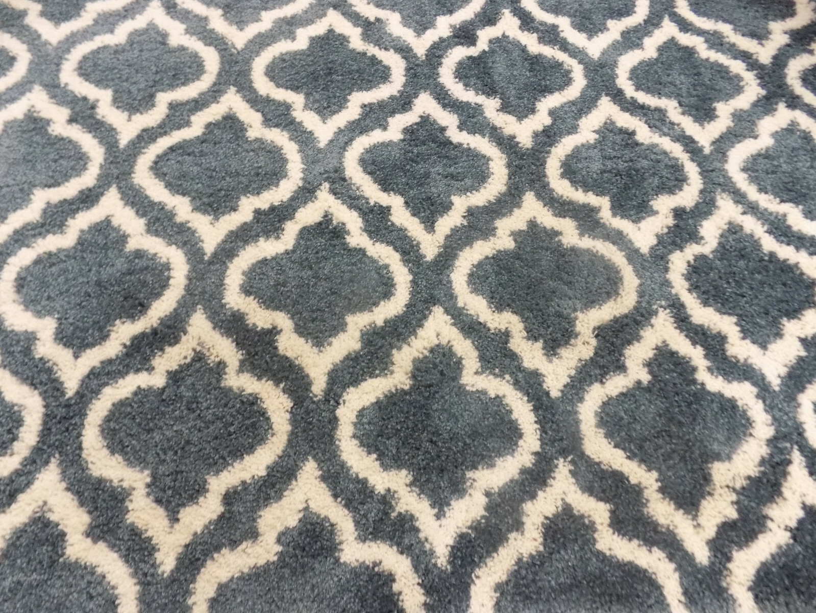 SLATE BLUE / IVORY 8′ X 10′ Stained Rug Reduced Price 1172595471 SGH284L-8