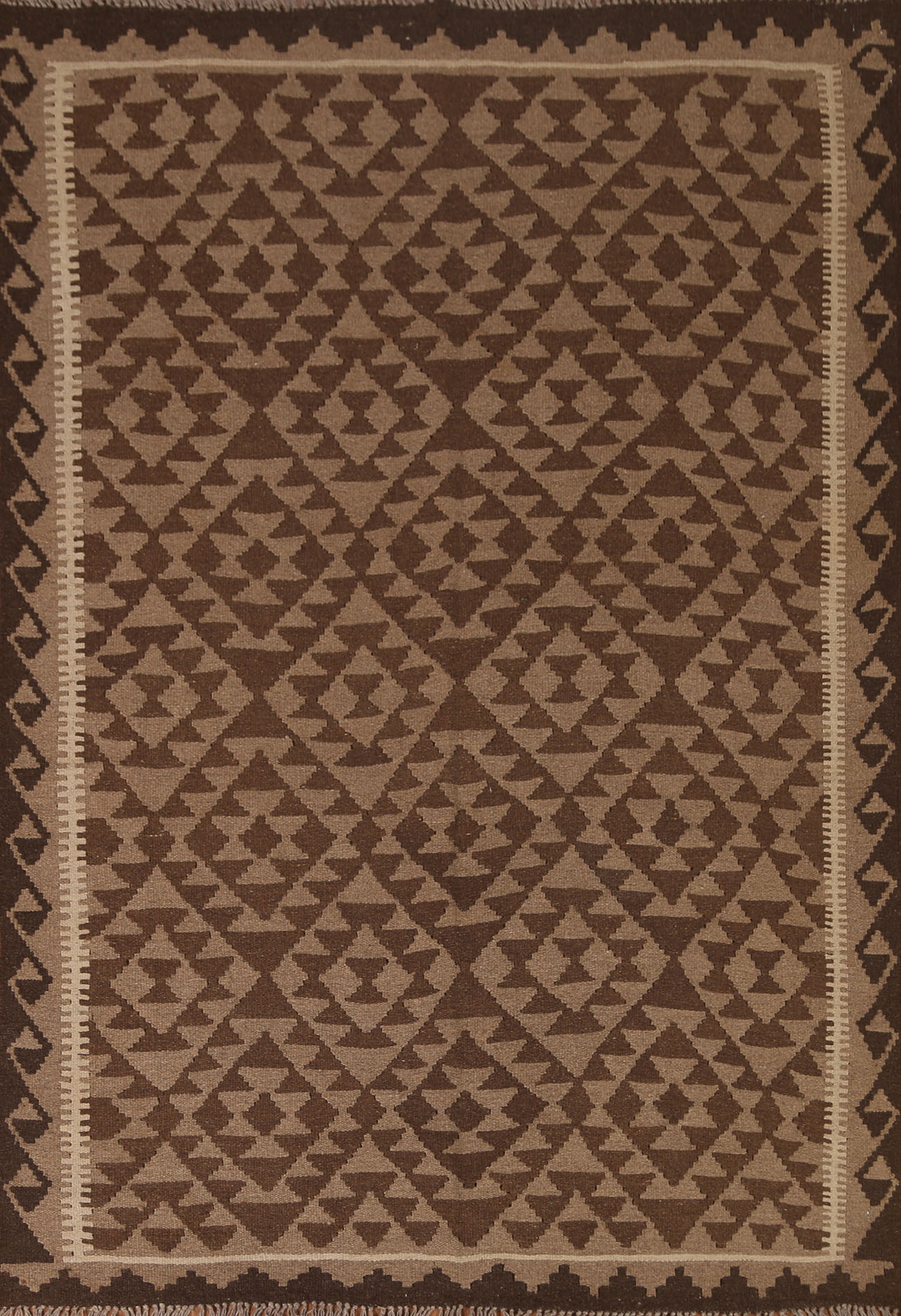 Tribal Style Kilim Oriental Area Rug 5×7 ft Flat-weave Geometric Pattern Carpet