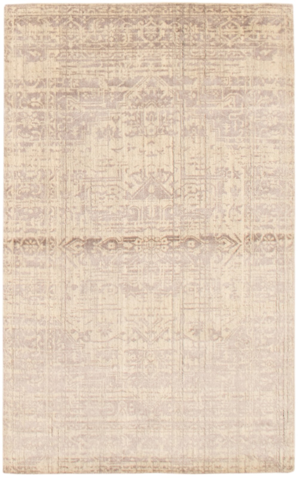 Hand loomed Area Rug 4’11” x 7’11” Traditional Wool Oriental Carpet
