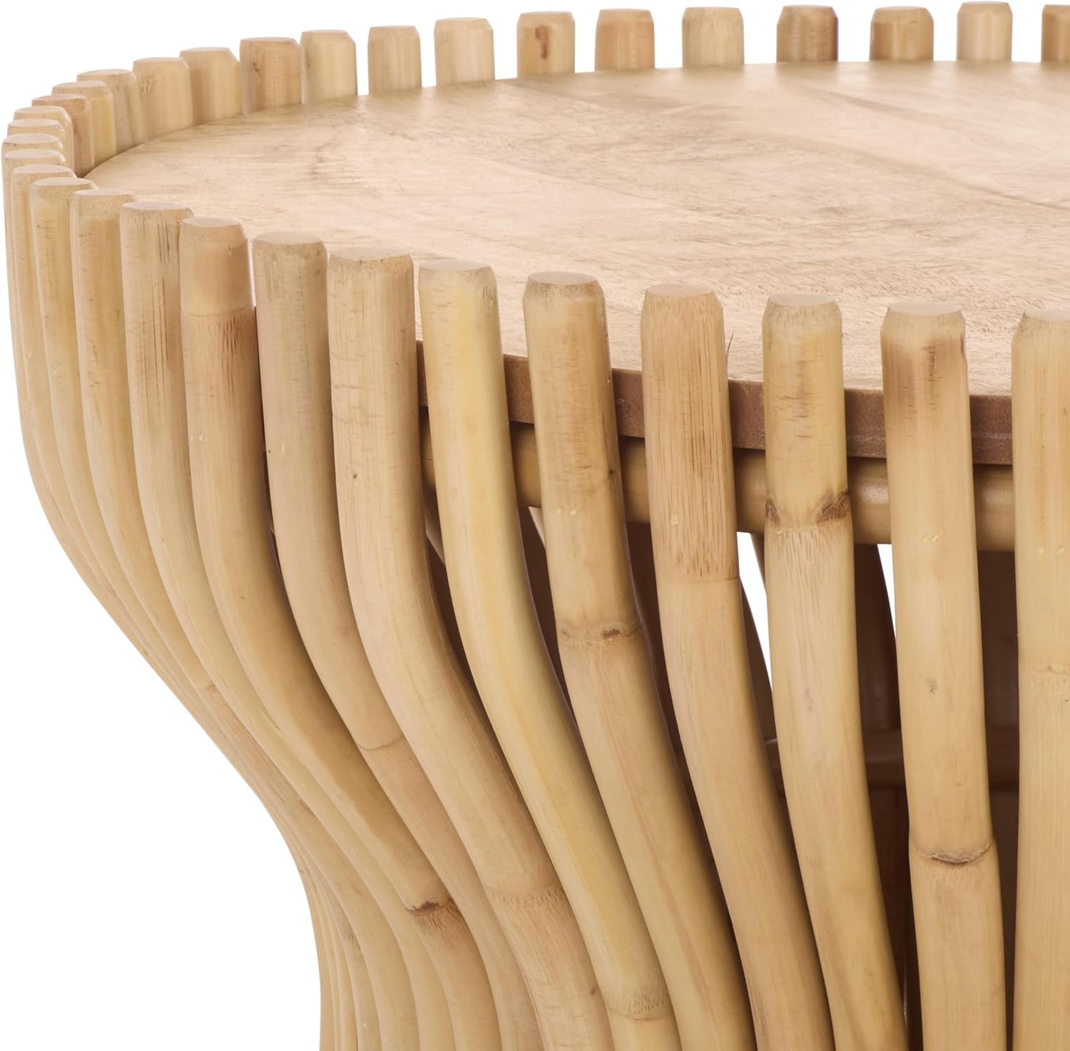 Arlianis Boho Coffee Table in Light Natural & Mango Wood Design
