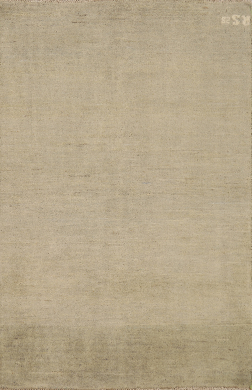 Versatile Gabbeh Solid Design Beige Wool Modern Foyer Rug Ideal for Any Room 3×4