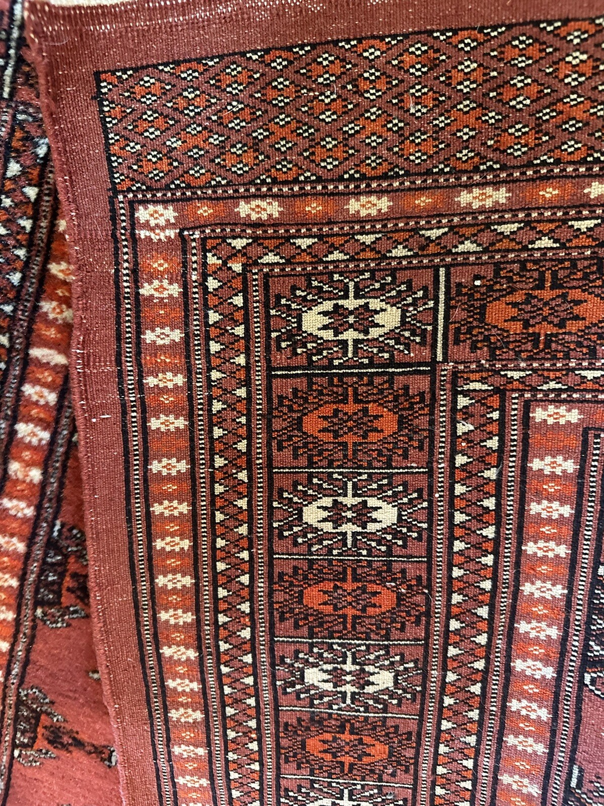 !!!!Hand Woven!! Wool Pile Tribal Jaldar Bokhara. Pakistani Rug !!Just Cleaned!!