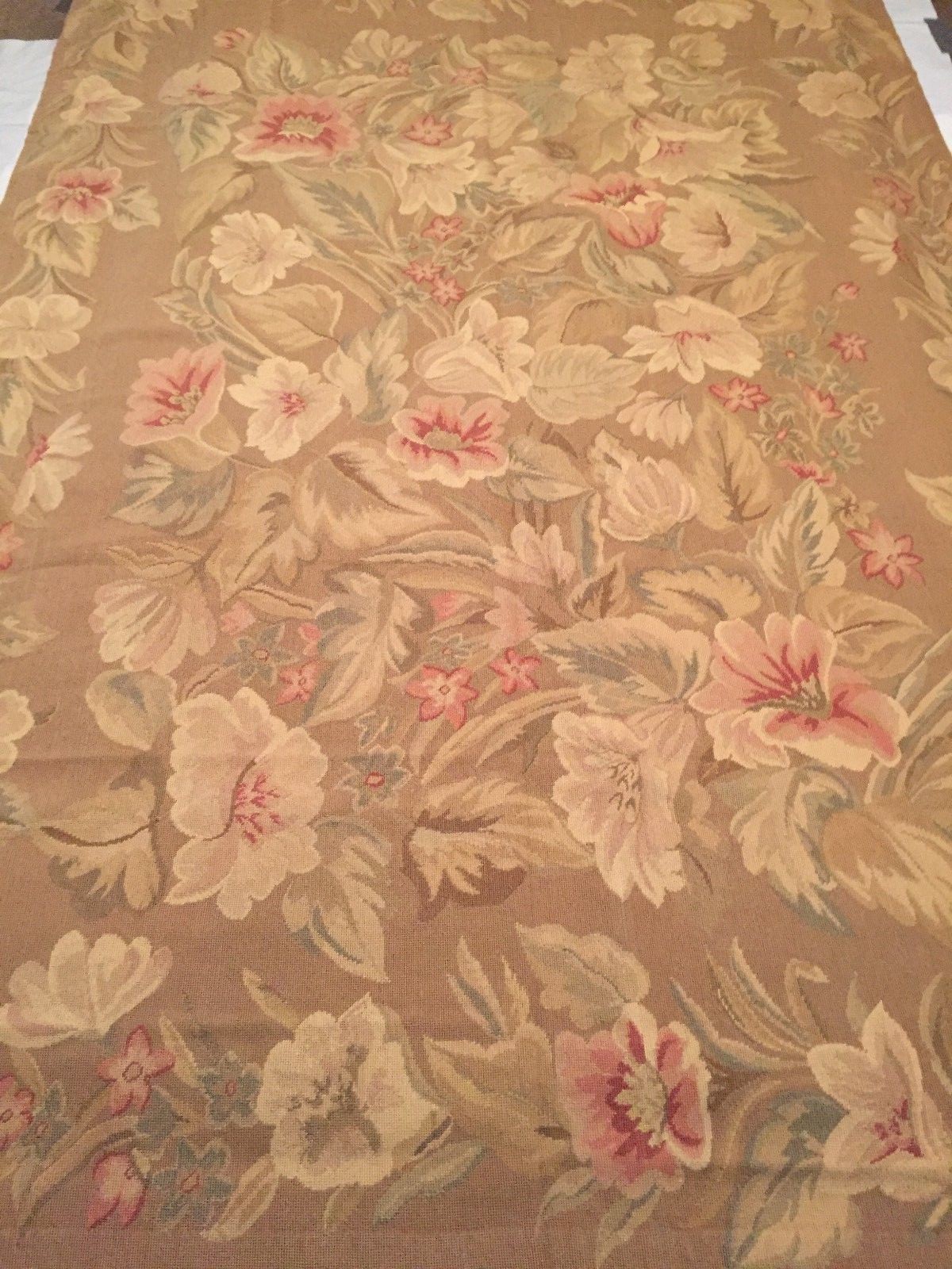 Area Rug Very Fine Needlepoint Flat pile French design 6.0 x 9.0 Excellent price