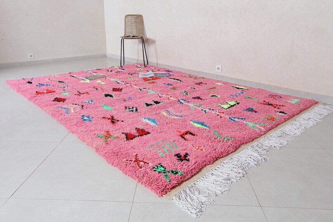 5×8,6×9,8×10,10×14, New Moroccan Berber design Hand-Knotted Moroccan wool rug