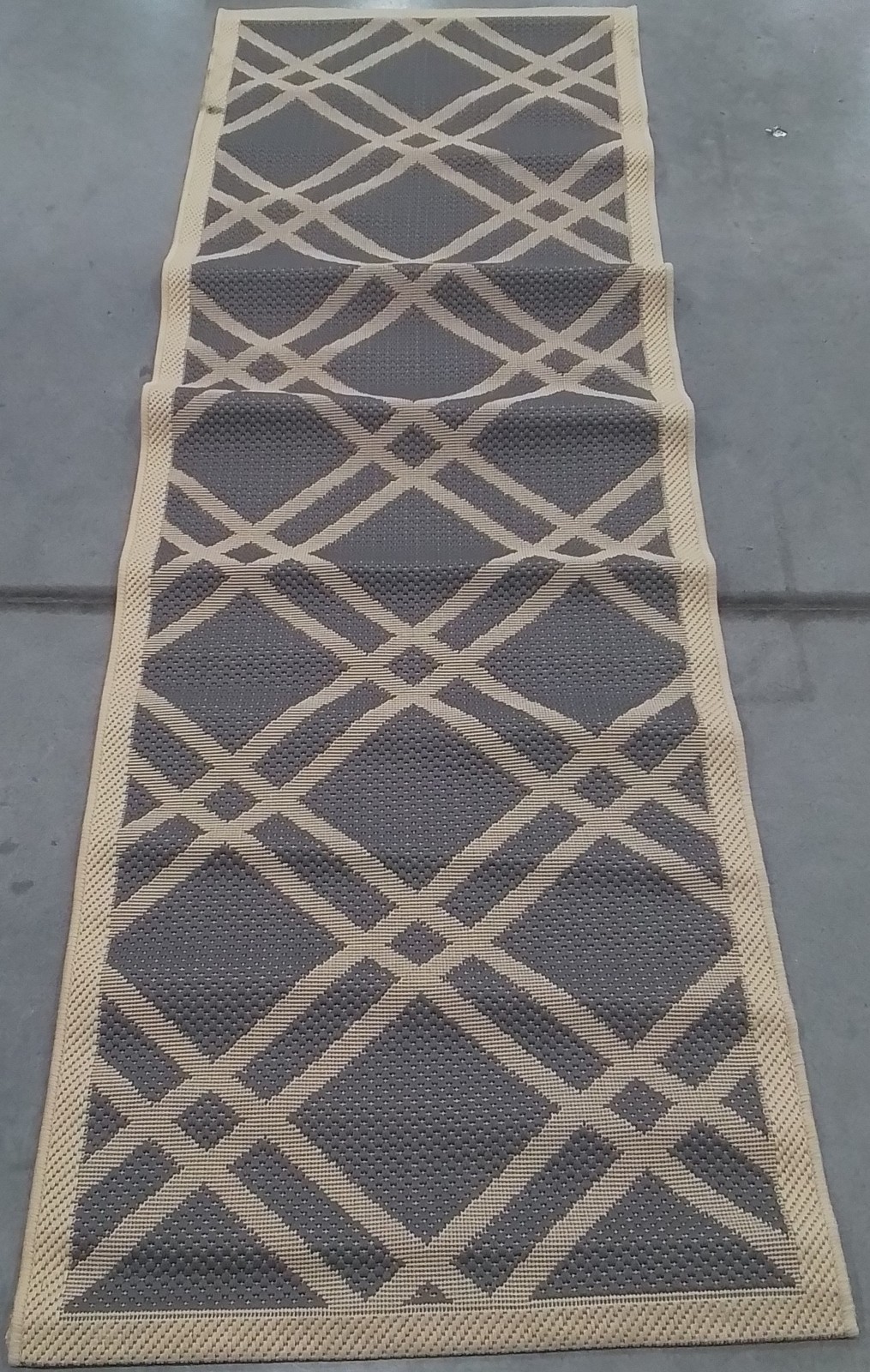 ANTHRACIT/BEIGE 2′-3″ x 6′-7″ Stained Rug Reduced Price 1172801077 CY6923-246-27