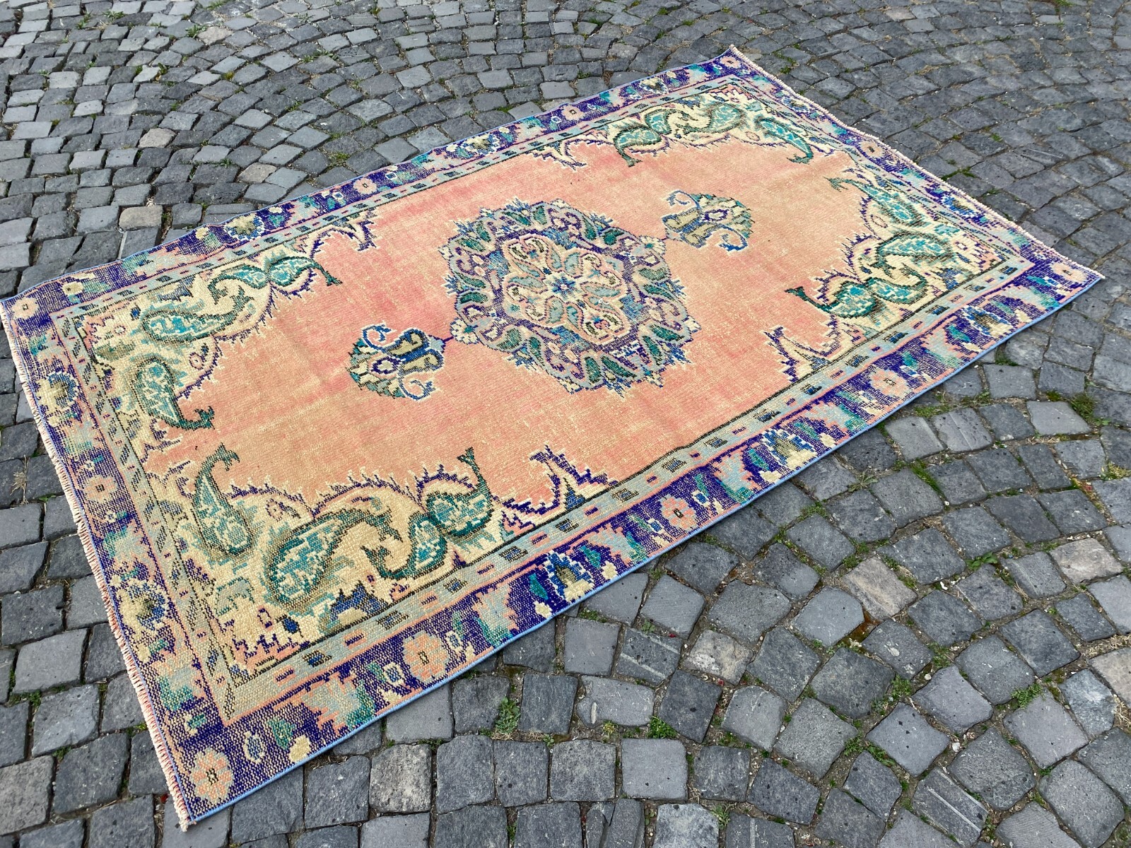 Area rug, Turkish rug, Vintage rug, Handmade rug, Wool rug Carpet | 4,8 x 7,5 ft