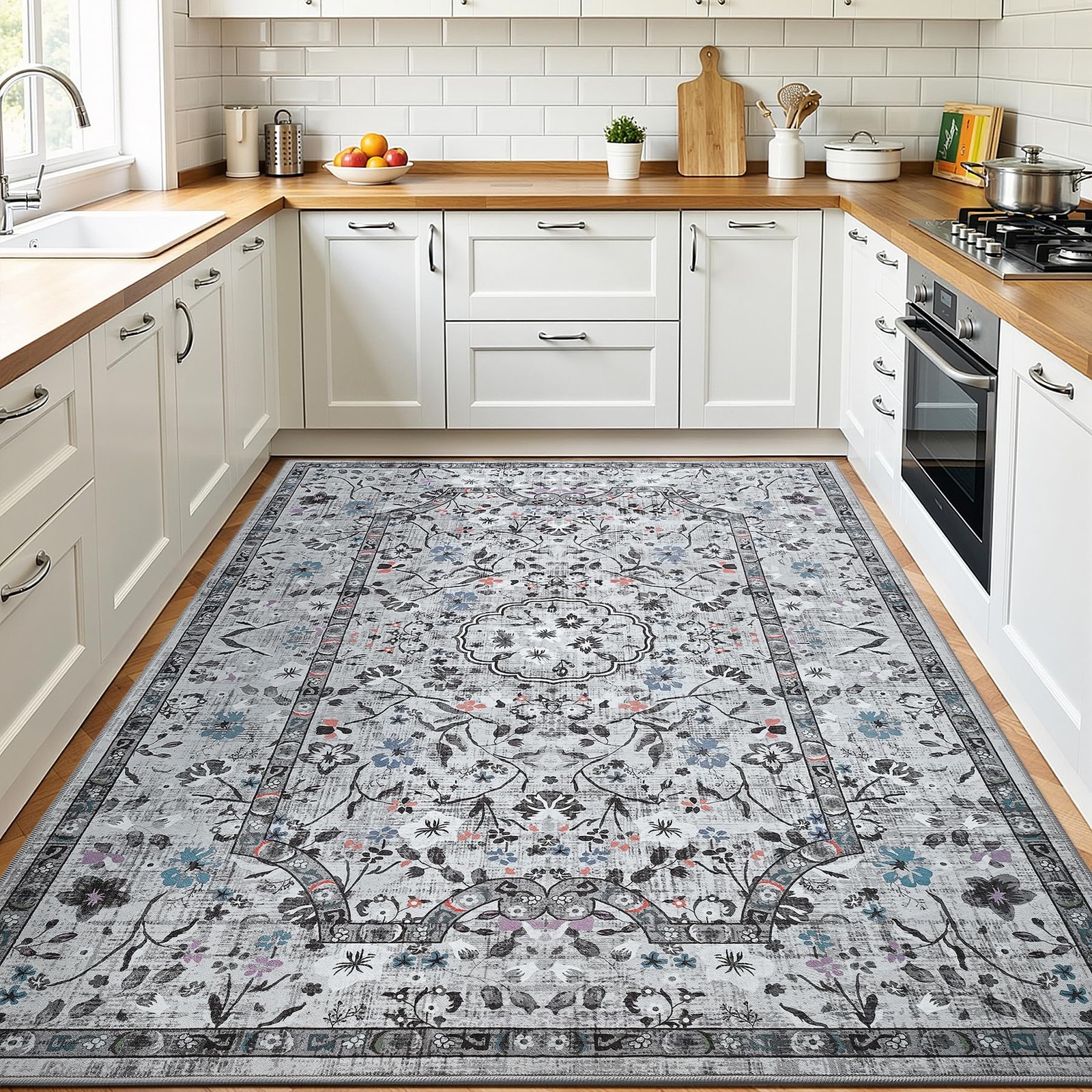 3×5 Area Rug for Bedroom, Washable Rugs for Dorm, Office, Playroom