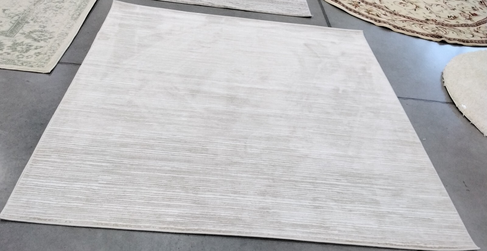 IVORY 6′-7″ X 6′-7″ Square Back Stain Rug, Reduced Price 1172749399 VSN606J-7SQ