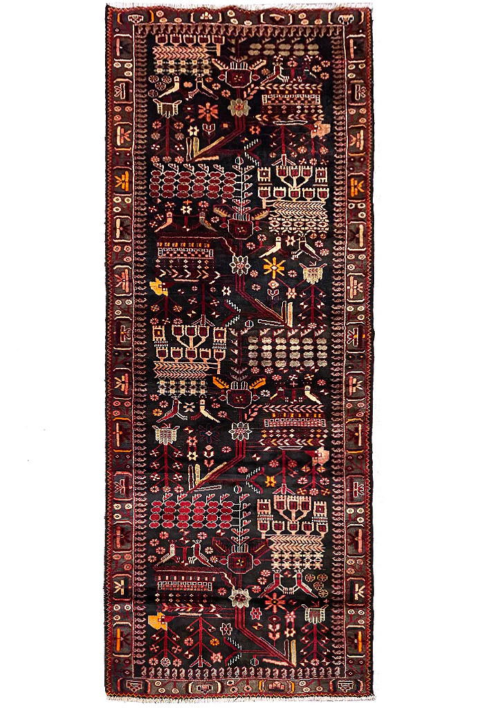 4.0 x 10.7 Perrsian Tribbal Wool Runner #F-6939