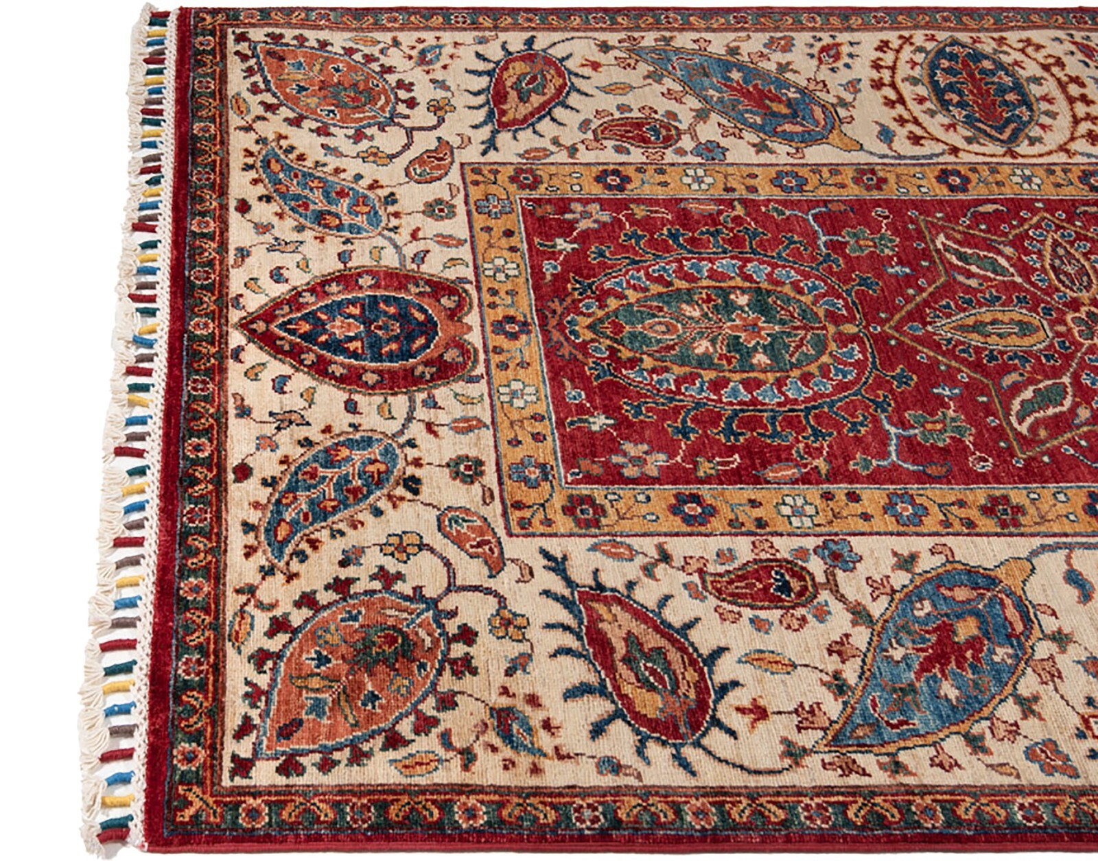 Ziegler 187×118 cm hand knotted oriental fine carpet rug red