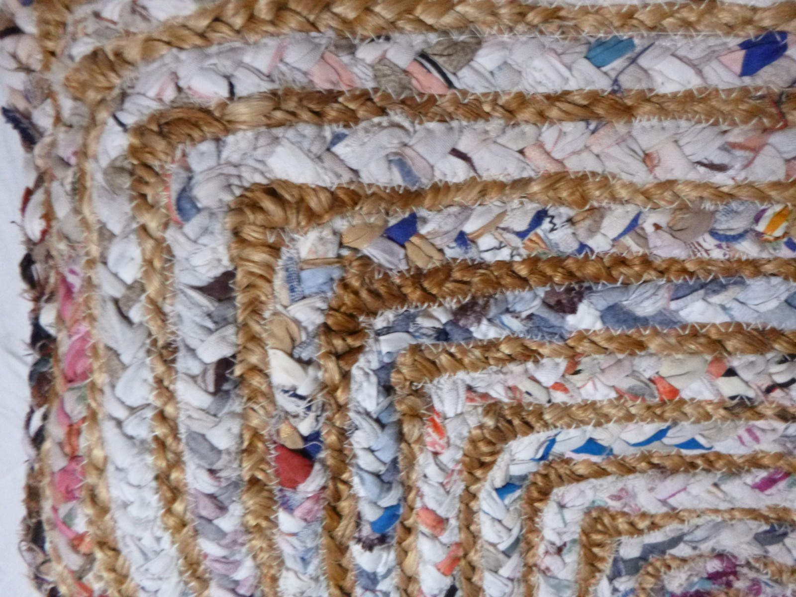 Safavieh Cape Cod Beige Multi Area Rug 2×3 cotton/jute NWT braided
