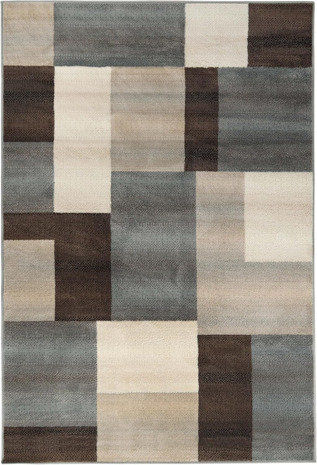 Luxurious Multi-Color Indoor Area Rug, 8′ x 10′, Jute Backing, Clifton Collectio