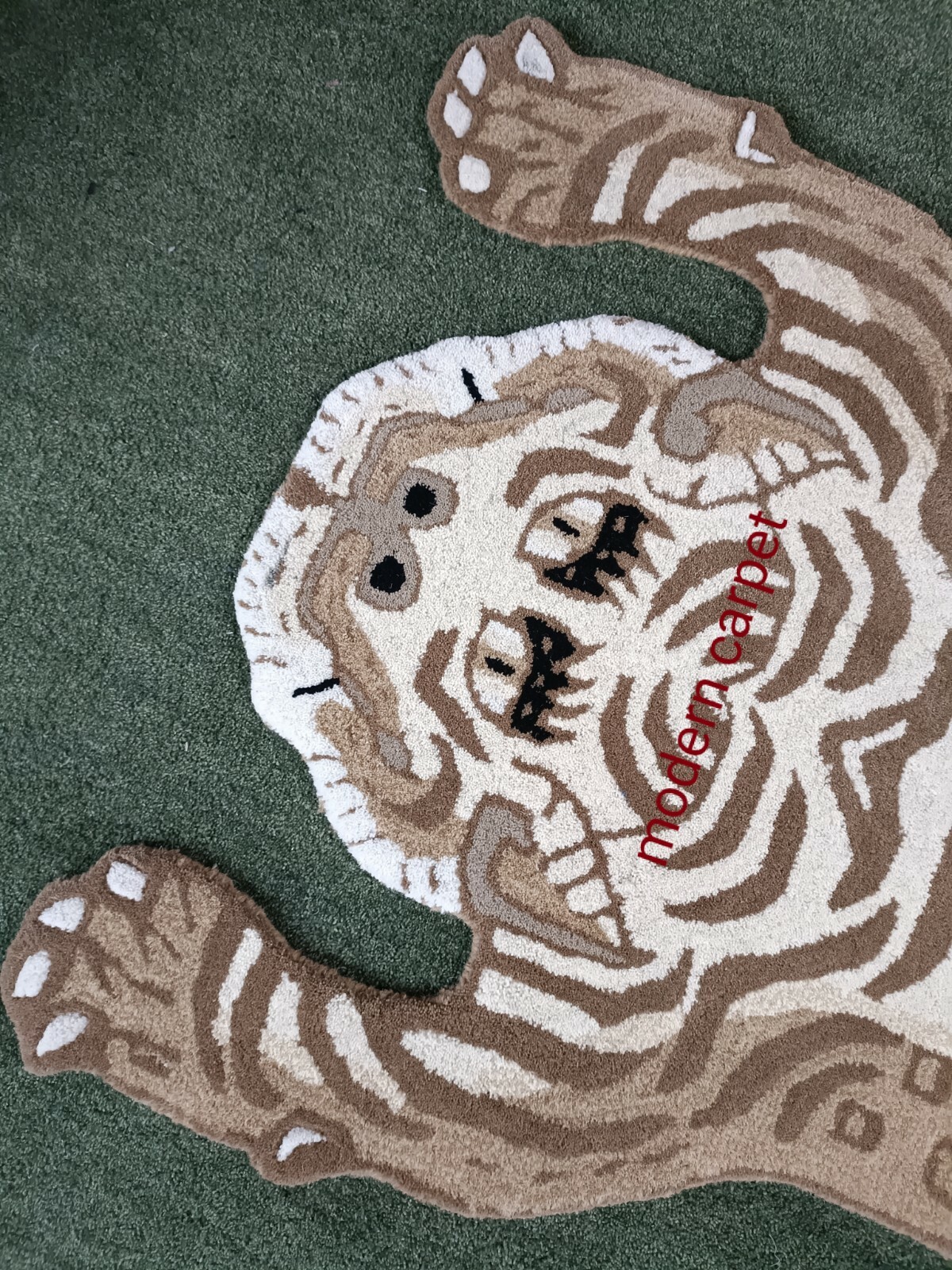 Tibetan Tiger Rugs 3×5 Feet Handmade 100% Woolen Hand Tufted For Home Decoration
