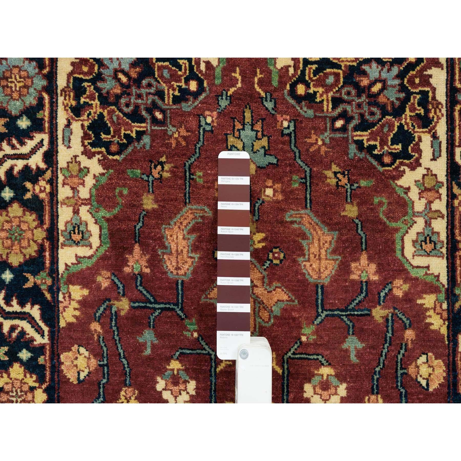 2’7″ x 12′ Red Hand Knotted Saroogh ReCreation 100% Wool Runner Rug R65473