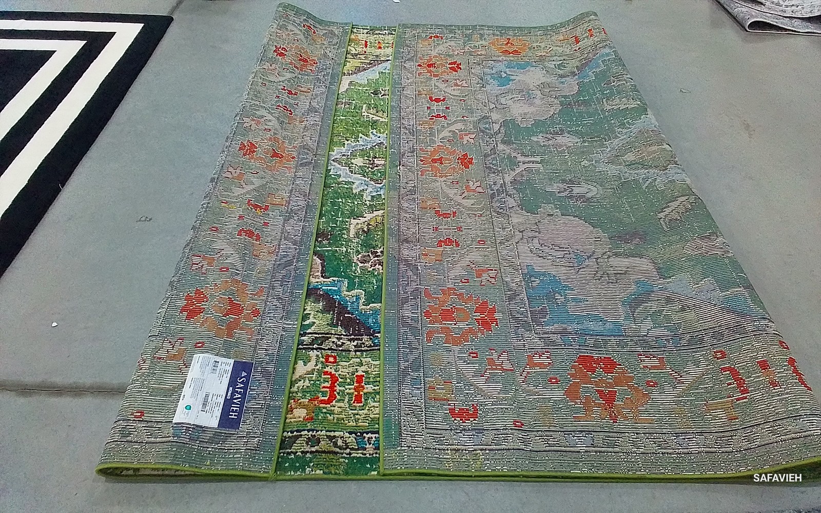 FT GREEN / LBLUE 8′-0″ x 10′-0″ Flaw in Rug Reduced Price 1172792979 MNC243F-810