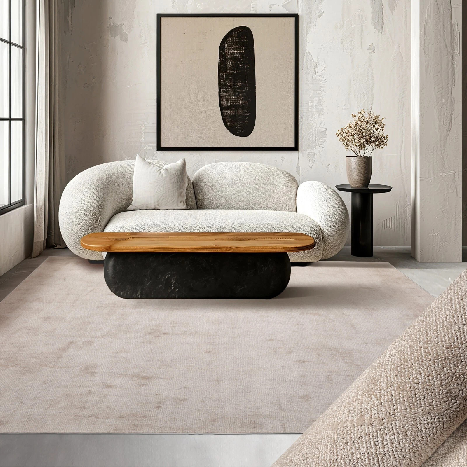 Hand Loom 100% Viscose Rug Color Taupe Design Area Handmade Carpet Rug