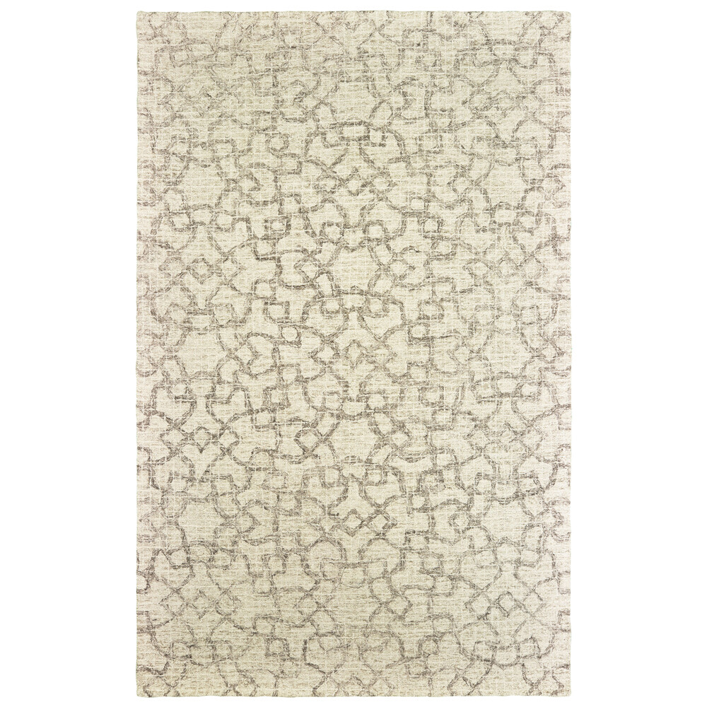 2×8 Sphinx Beige Geometric Diamonds Interlocking Runner 55608 – Aprx 2′ 6″ x 8′