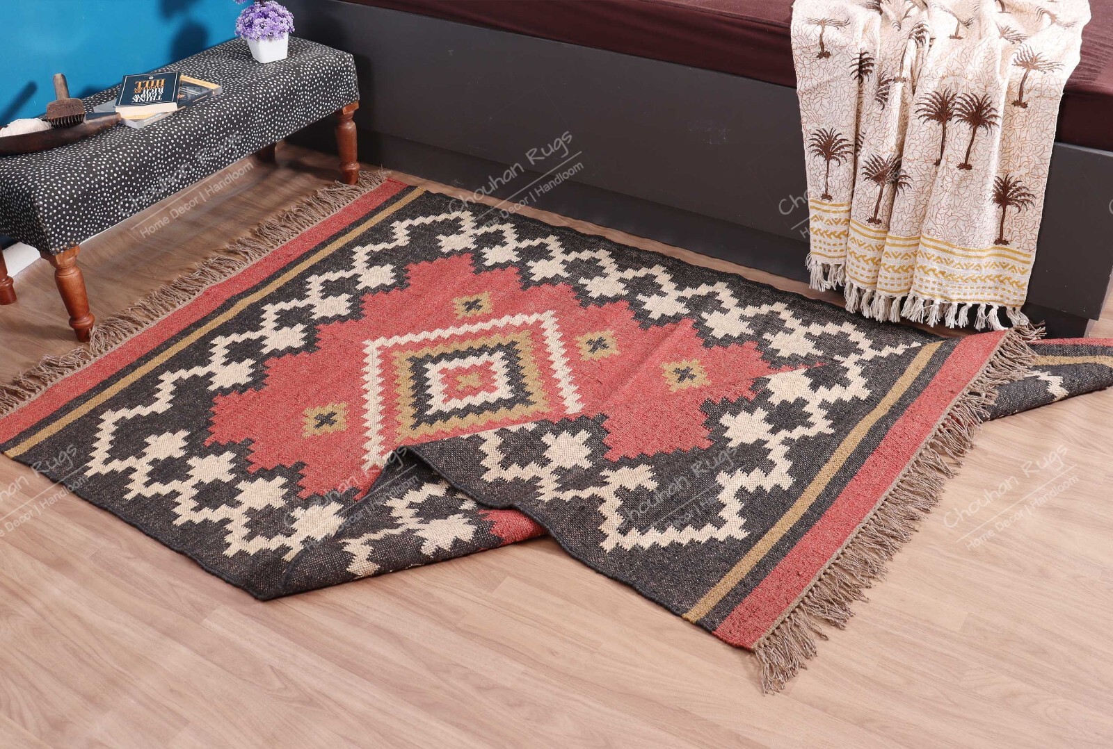 Handmade Kilim Runner Rug, Area Kilim Rug, Boho Décor Rug, Indoor Outdoor Rug
