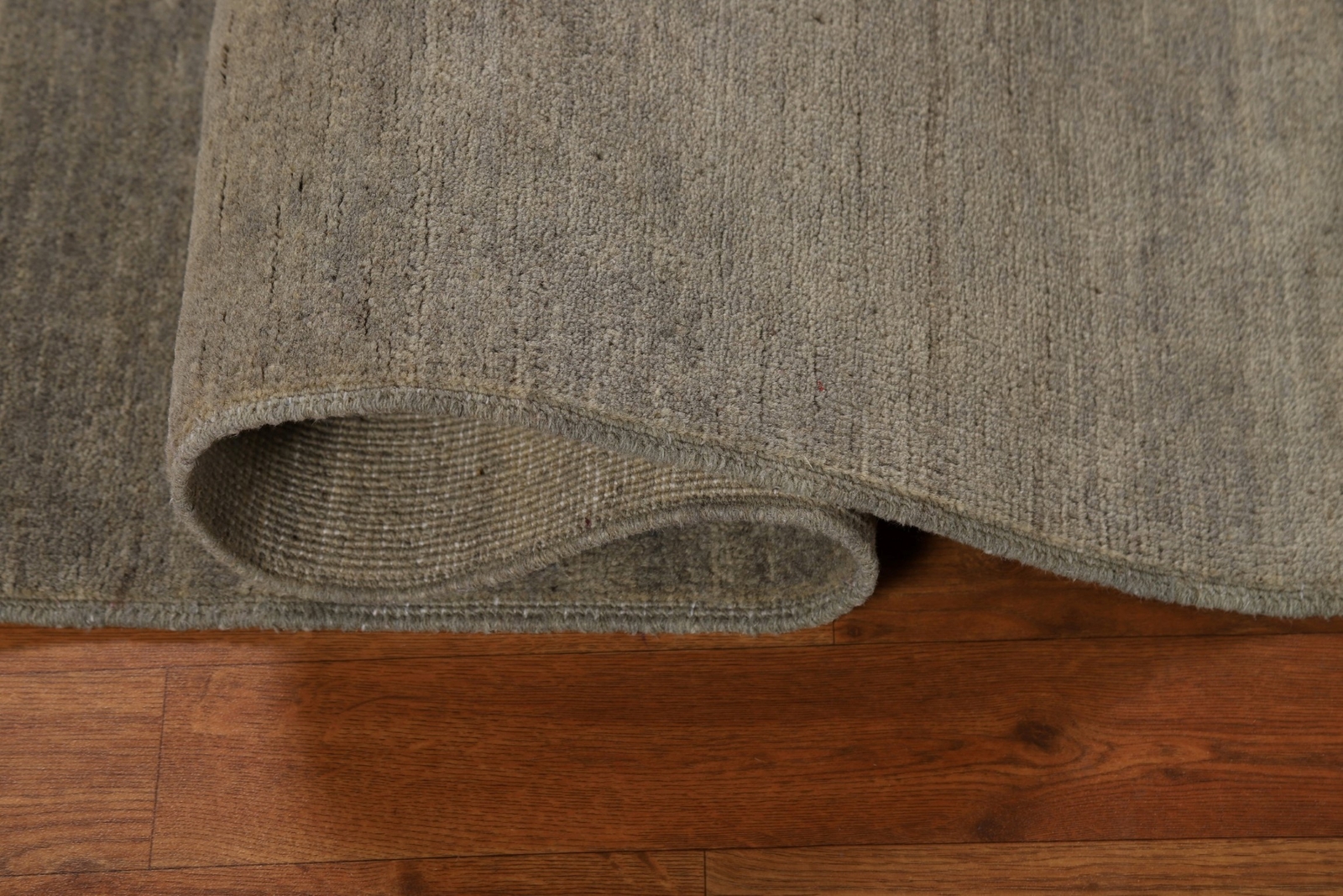 Versatile Gabbeh Solid Design Beige Wool Modern Foyer Rug Ideal for Any Room 3×5