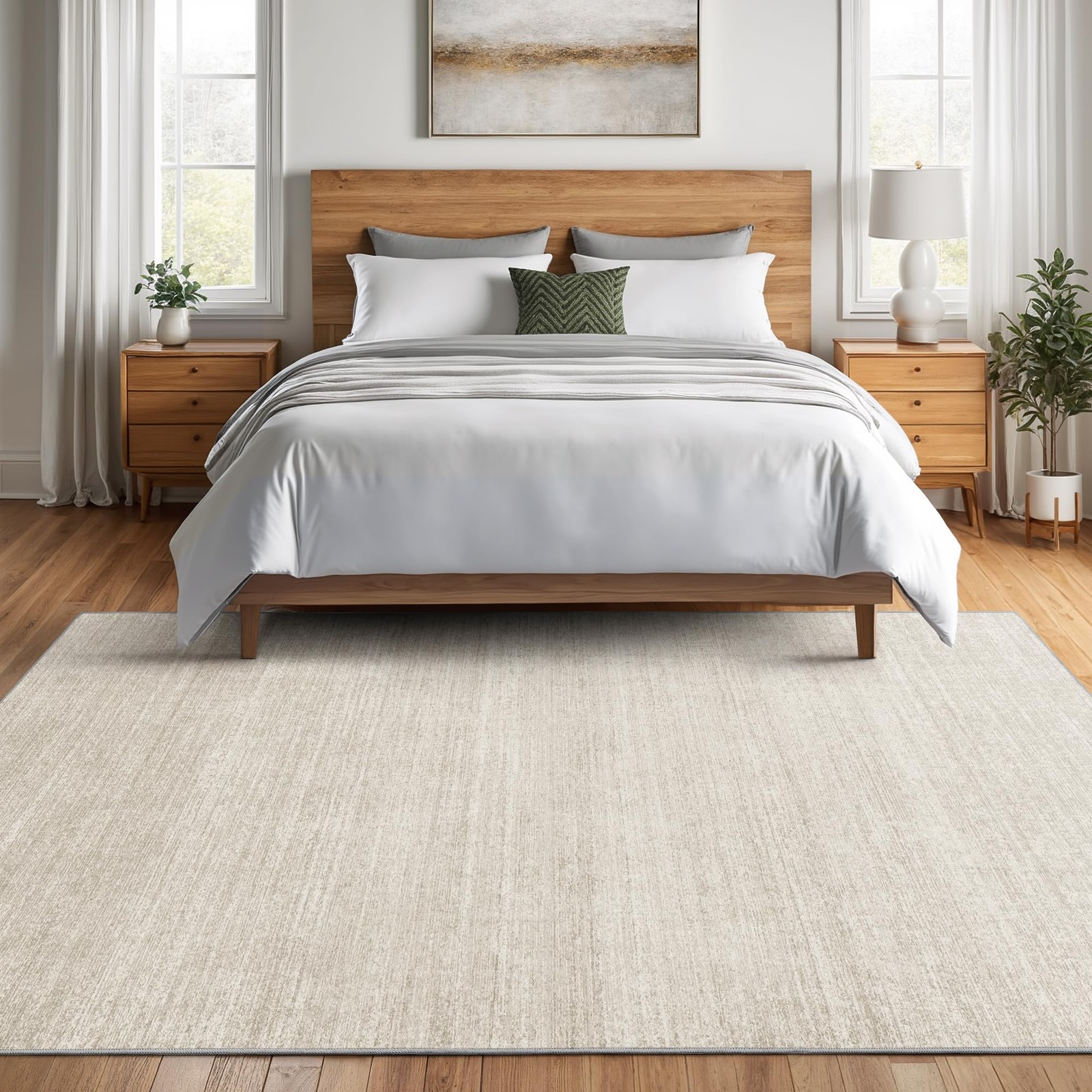 Valenrug Washable Rugs 8×10 – Stain 8′ x 10′ (Rectangular), 01-beige