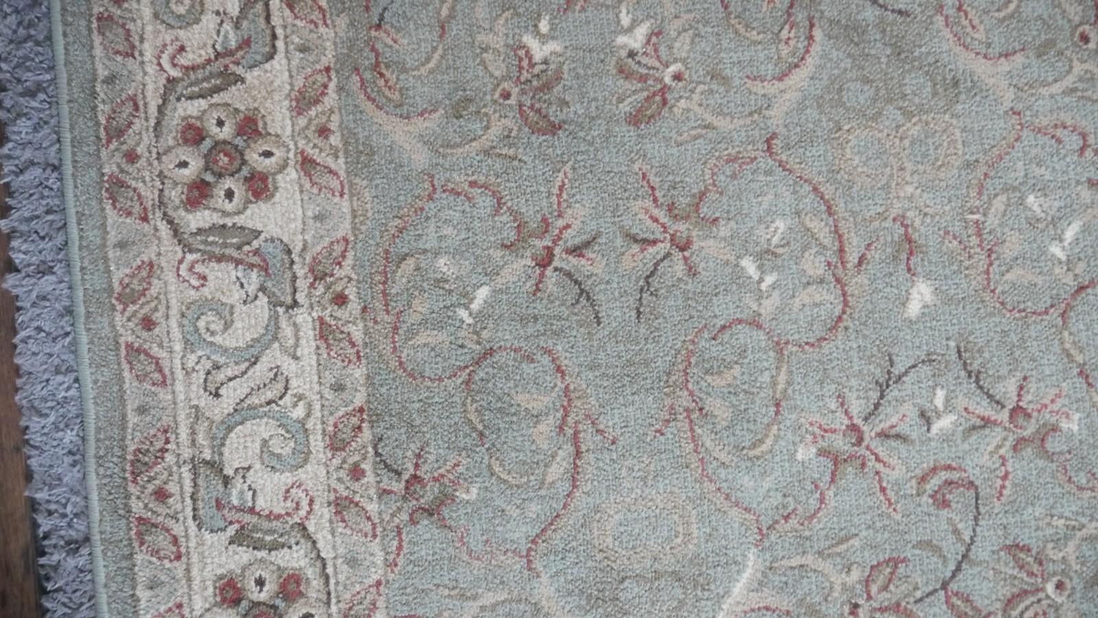 Egyptian Velvet Superior Heritage Oriental Floral Indoor Area Rug, 5′ x 8′ Green