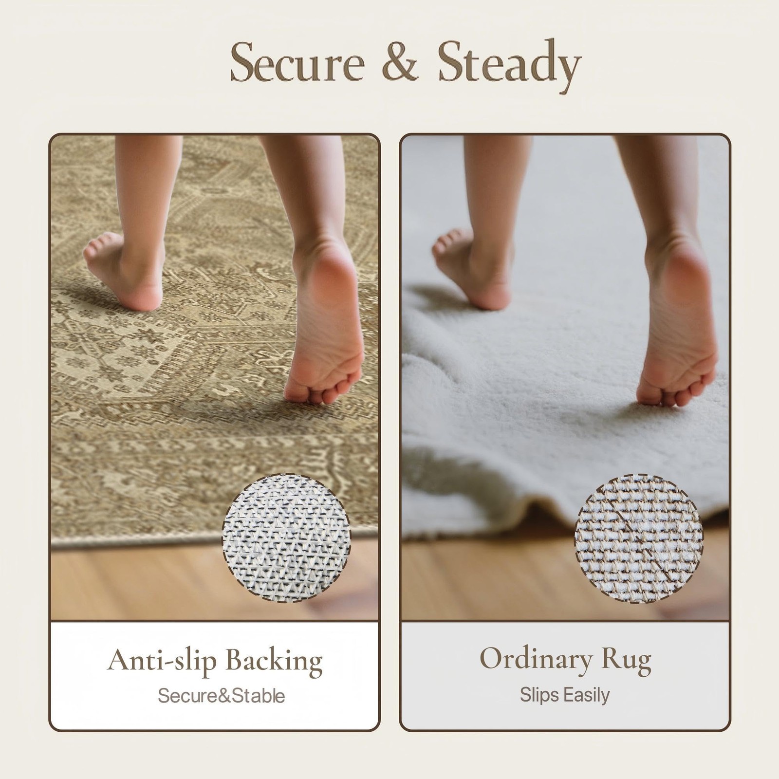 Area Rug 2×3 Doormat, Machine Washable Low Pile Rugs, Small Entryway Mat for …