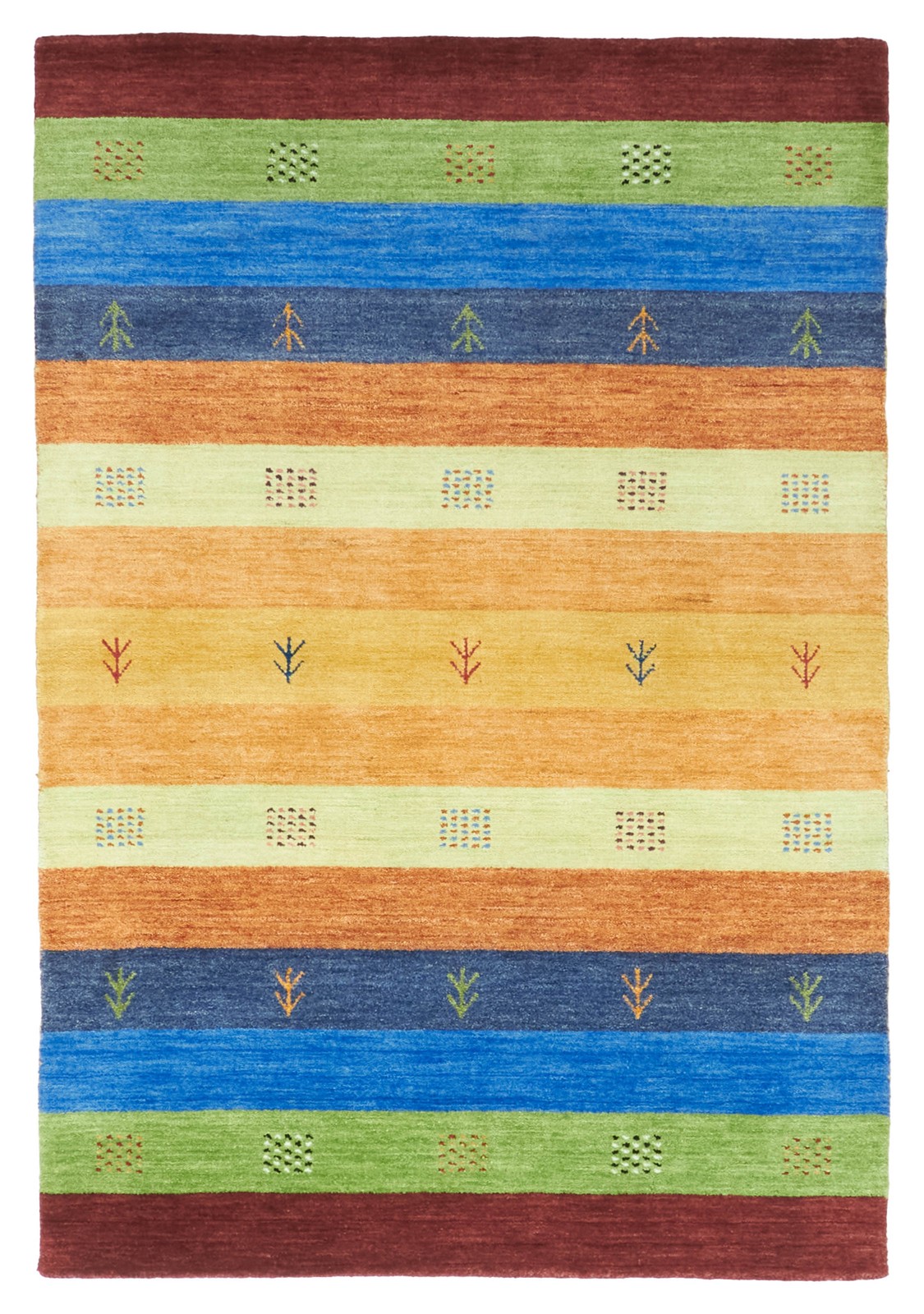 Traditional Copper Hand loomed Oriental Carpet 3’11” x 5’8″ Area Rug