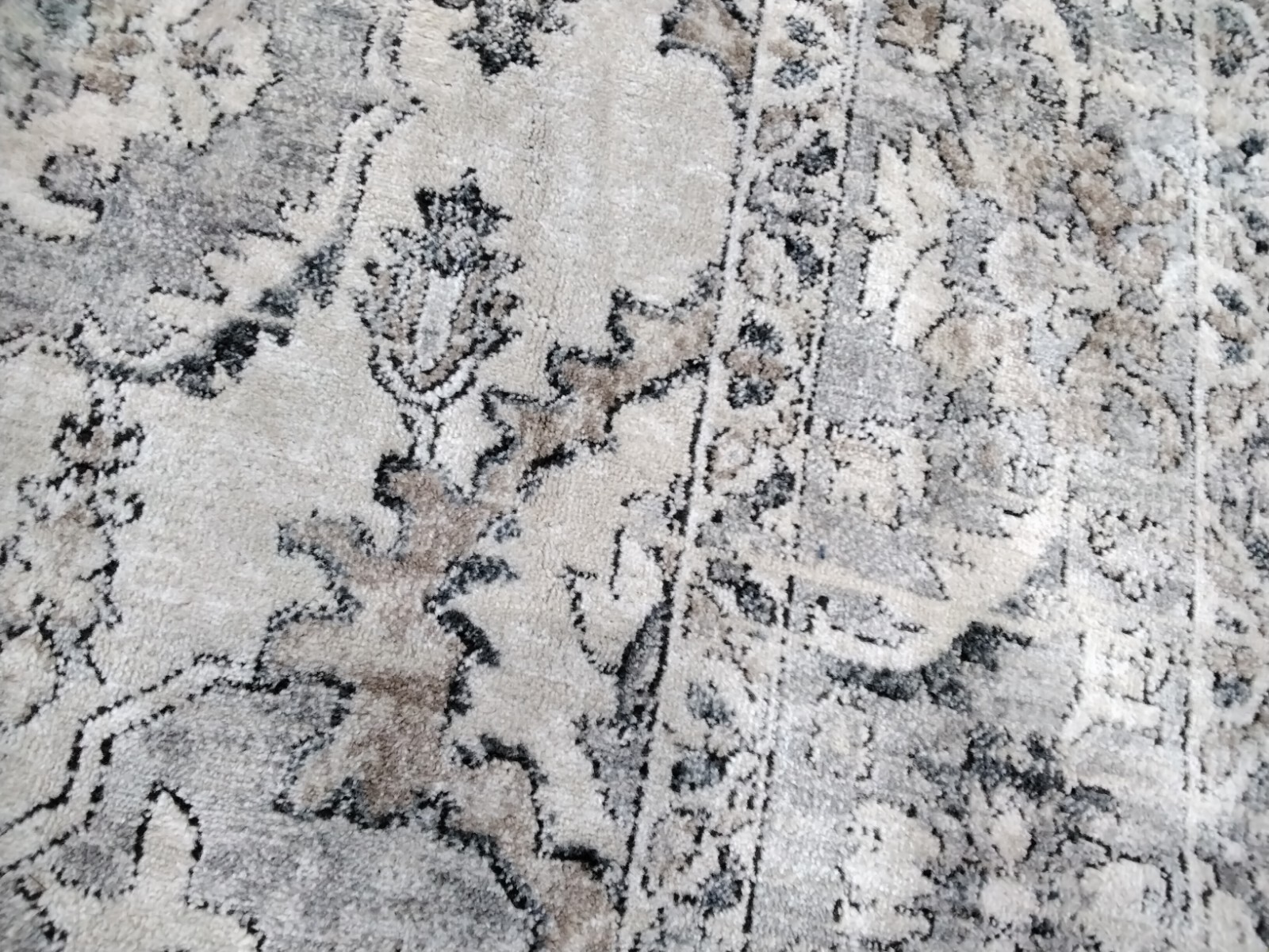 BEIGE / GREY 8′ X 8′ SQ Pulled Thread Rug, Reduced Price 1172747385 ORE898B-8SQ