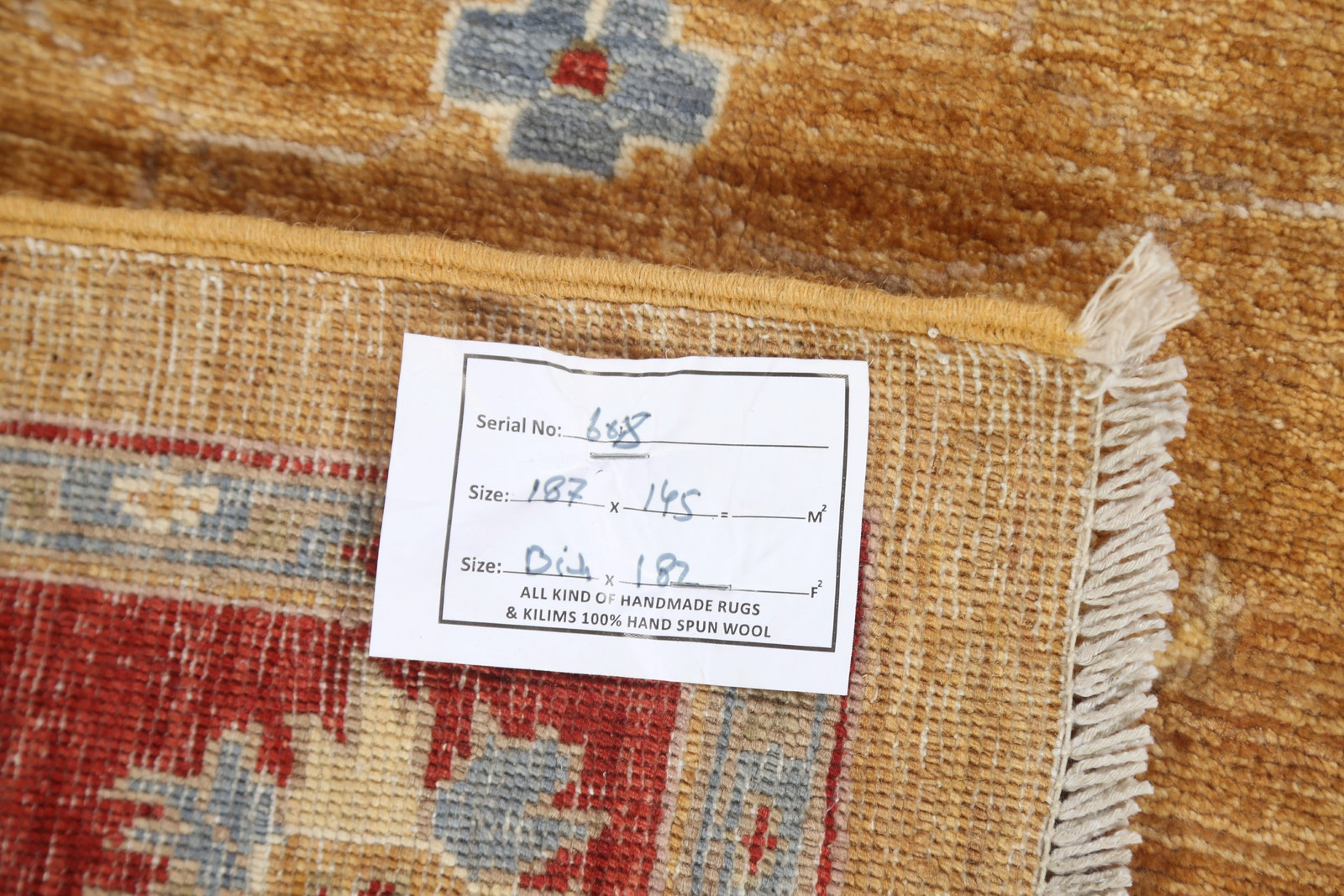 Vegetable Dye Oushak Wool Handmade Rug 5×6 ft Oriental Carpet for Bedroom