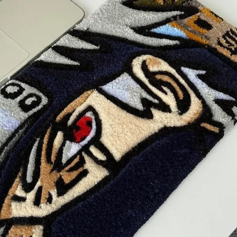 Kakashi Anime Keyboard Rug Custom Tufted Desk Mat Wrist Rest Cute Gaming Decor