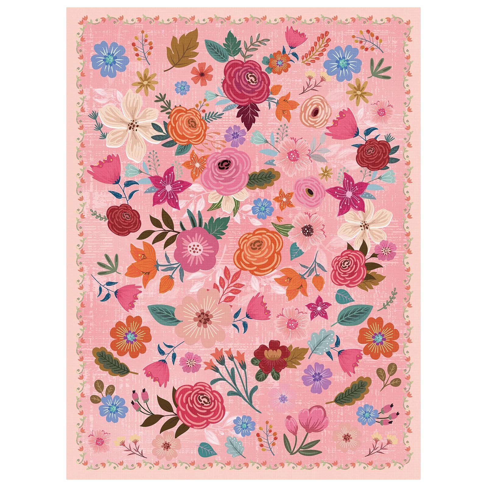 Moonysweet Washable Hot Pink Area Rug 57 Hot Pink Boho Large Living Room Rug