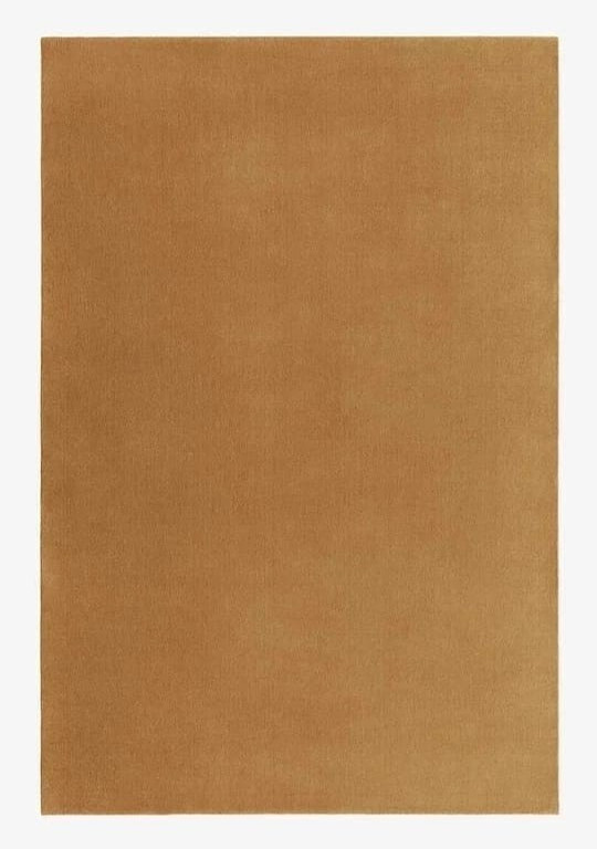 Hand Tufted Nordic Knots Grand Camel Solid Nz Wool Area Rugs 8×11 9×12 10×14 ft