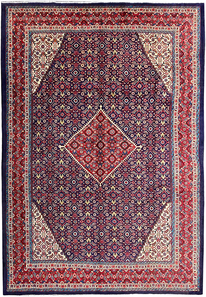 9.8 x 13.5 Perrsian Handmade Wool Tribbal Mahaal Rug #F-6932