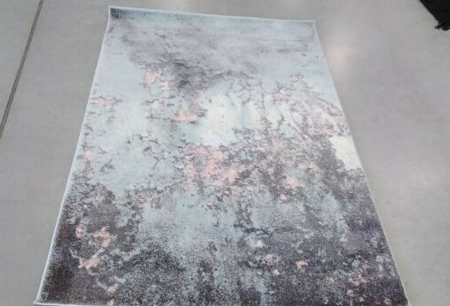 BLUE / PINK 4′ X 6′ Stained Rug, Reduced Price 1172707757 GLA125L-4