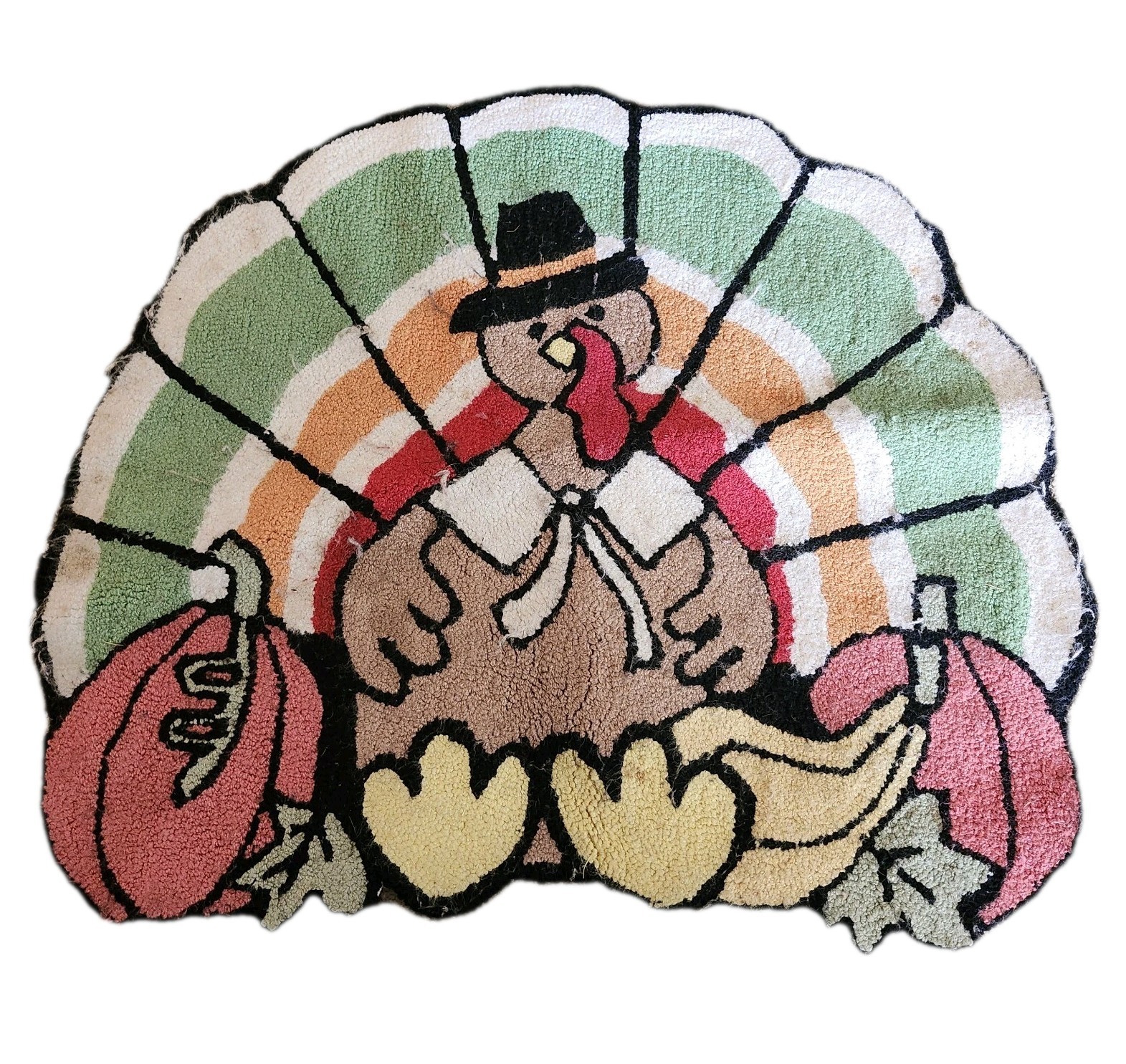 Turkey Thanksgiving Autumn Fall Kitchen Bath Mat Floor Rug Home Decor 24″X27″