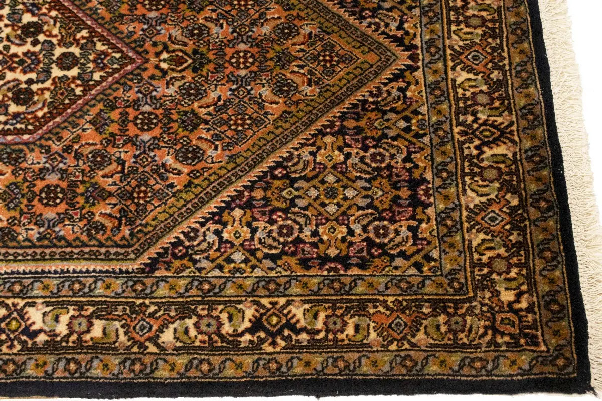 Handmade 3X5 Oriental Rug Orange Floral Design Classic Decor Plush Carpet