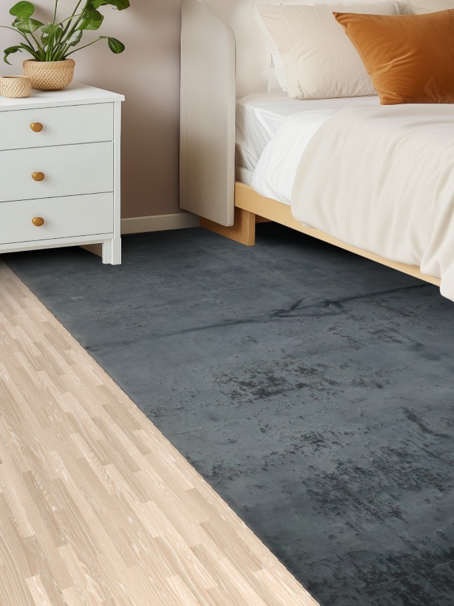 Distressed Look Grey Rug 5×8 Ft Contemporary Modern Turkish Carpet Bedroom Rug