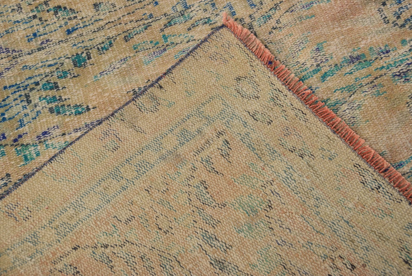 5,1×8,7 ft Turkish Rug, Blue Oriental Vintage Wool Rug