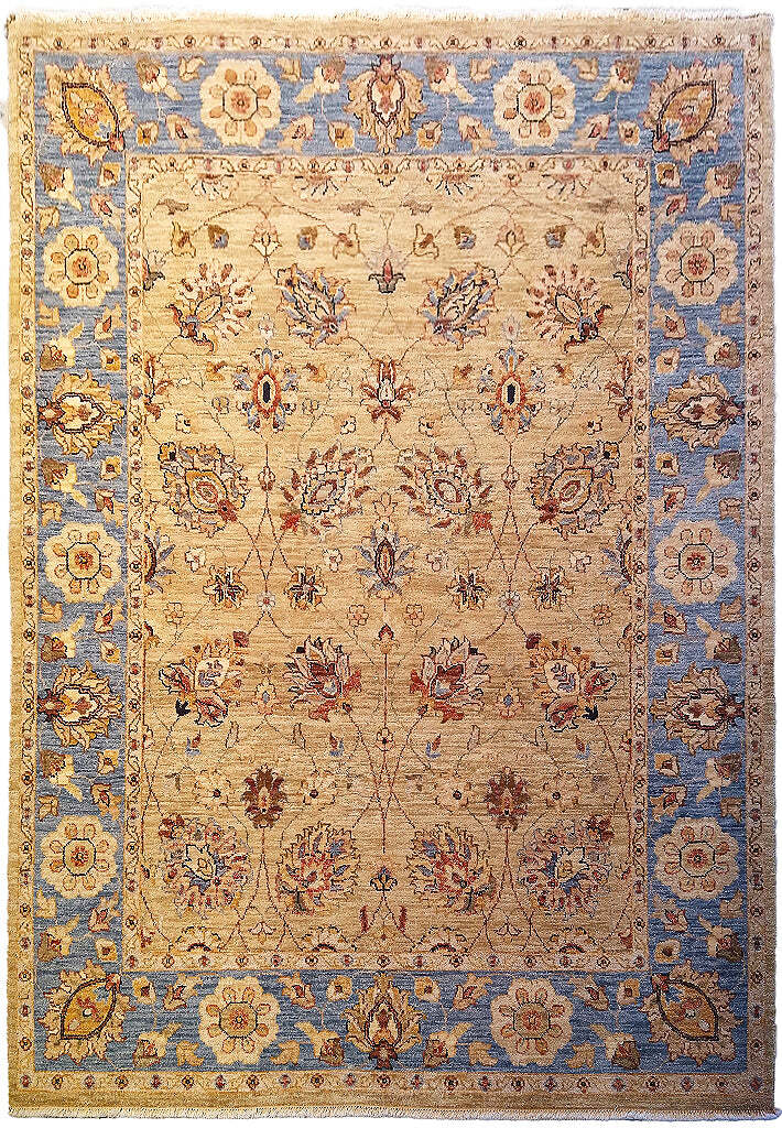 5×7′ Quality Jaipour Rug Beige Blue #F-5715