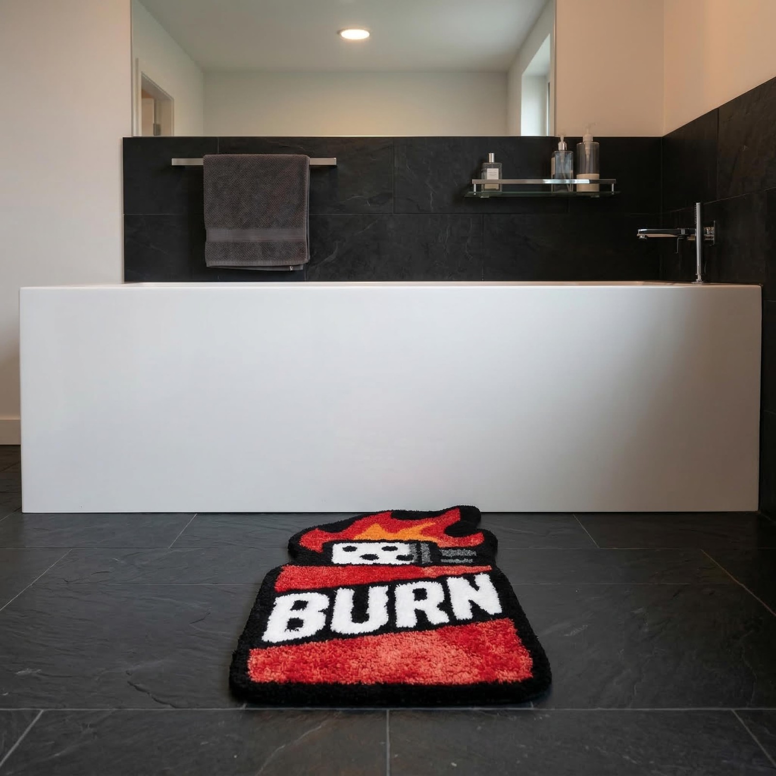 Yellow Lighter Don’t Smoke Flocking Rug Living Room Carpet Bathmat Bedside Ru…