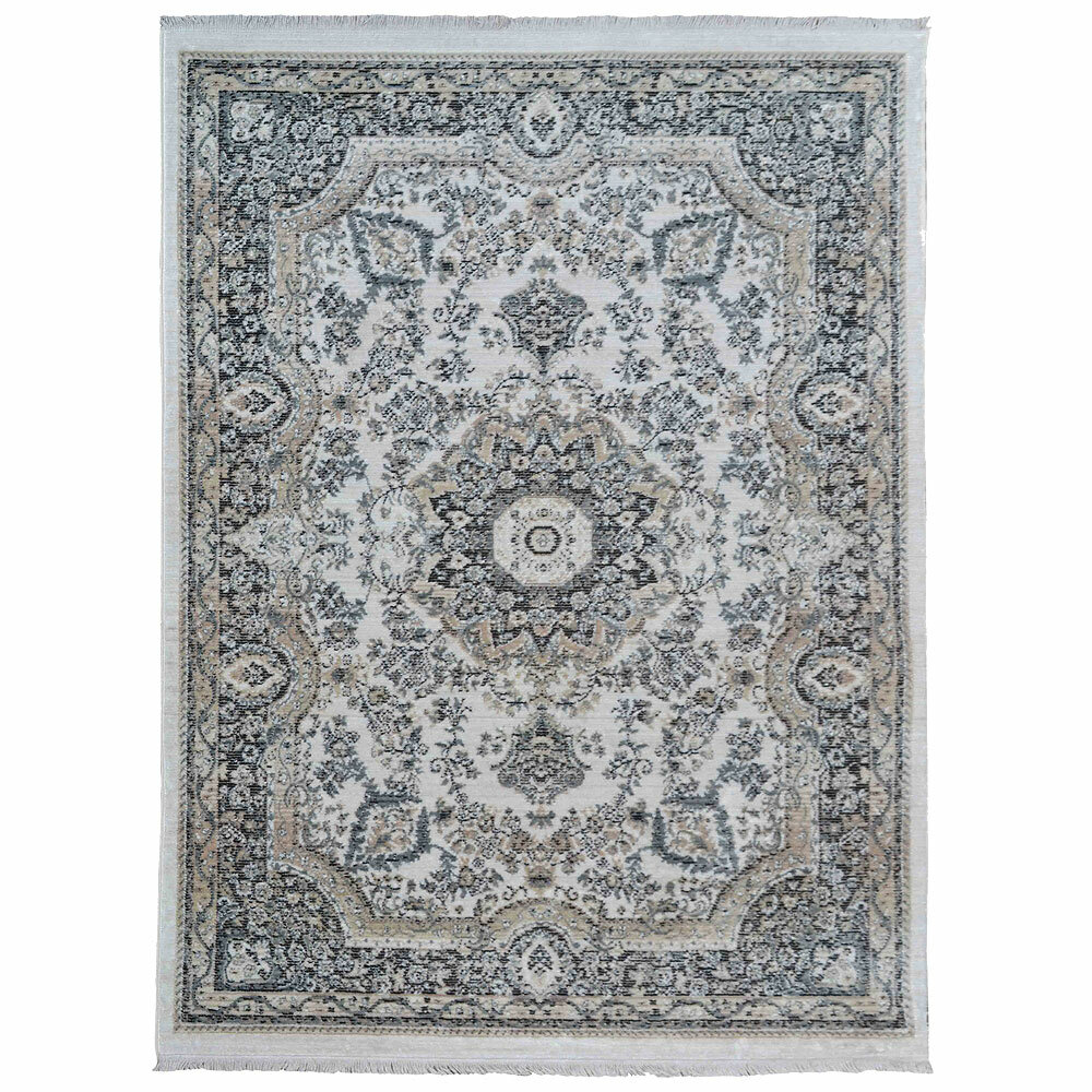 Machine Woven Cross Weave Polyester Area Rug Oriental Multicolor BBH Home M00107