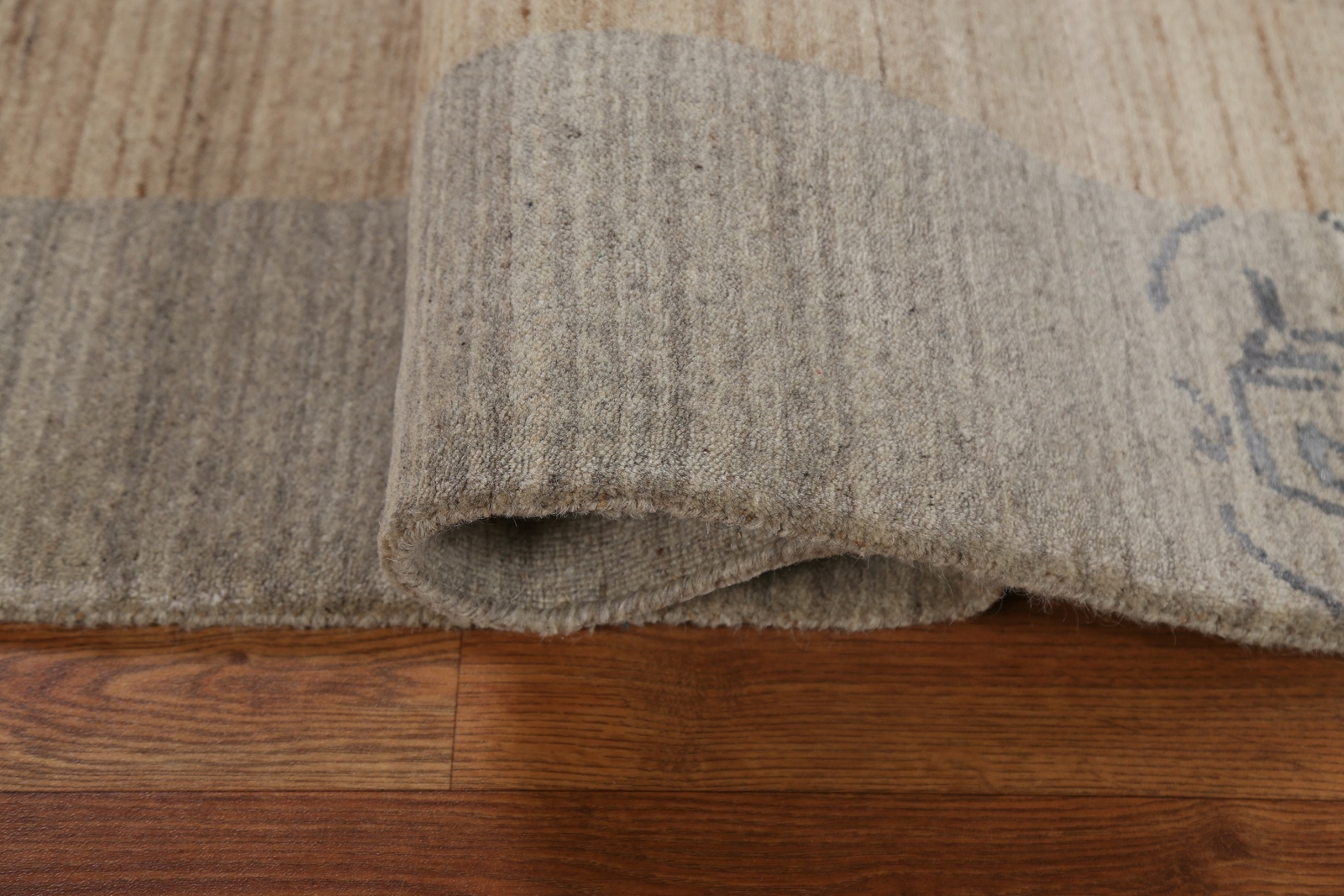 Light Brown Contemporary Gabbeh Bordered Area Rug 5×7 Wool Hand-knotted Carpet