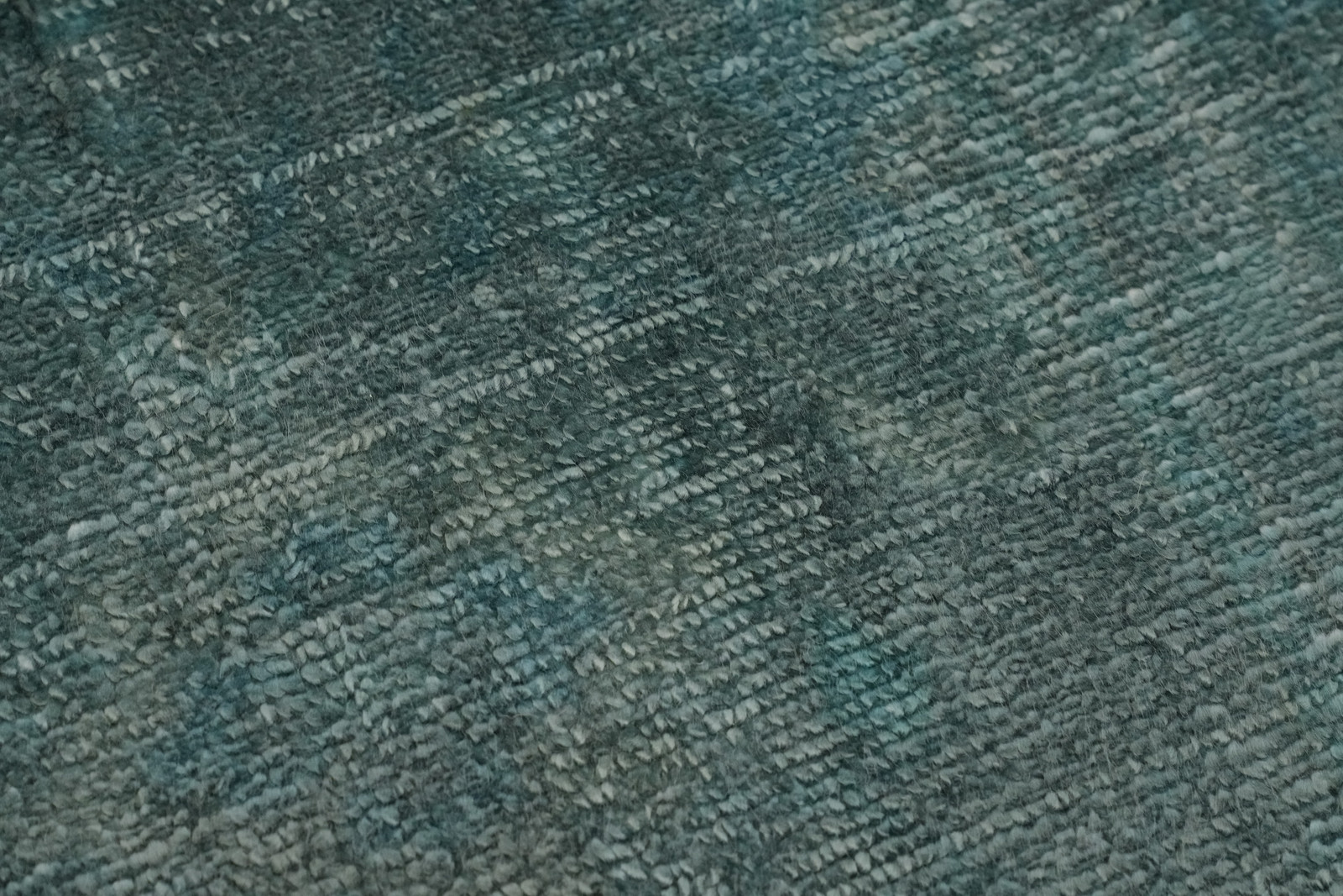 Contemporary Green Teal Silk Carpet Modern Abstract Handmade Area Rug 5×8 Ft
