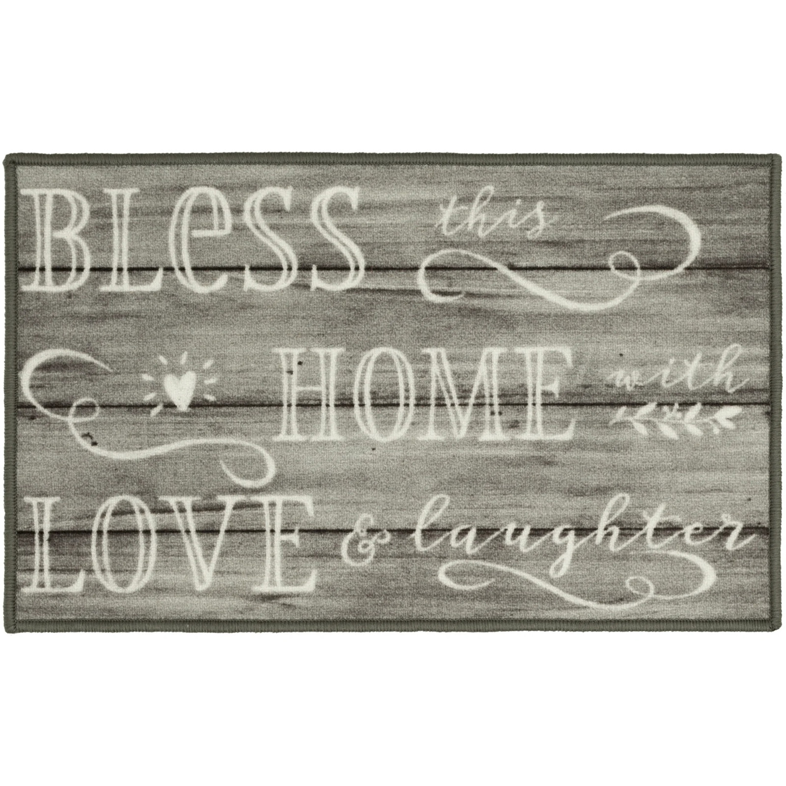Mainstays Bless Home 17″ x 30″ Wood-Inspired Indoor Accent Rug
